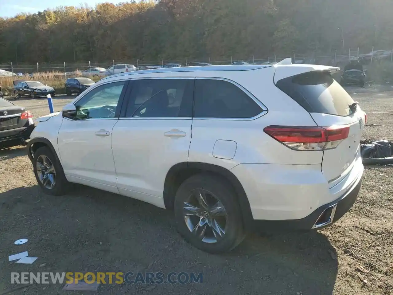 2 fotografías del automóvil dañado 5TDDZRFHXKS917357 TOYOTA HIGHLANDER 2019