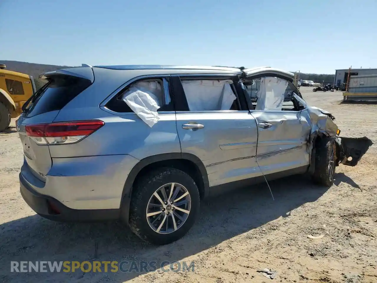 3 Фотография поврежденного автомобиля 5TDJZRFH7KS953574 TOYOTA HIGHLANDER 2019