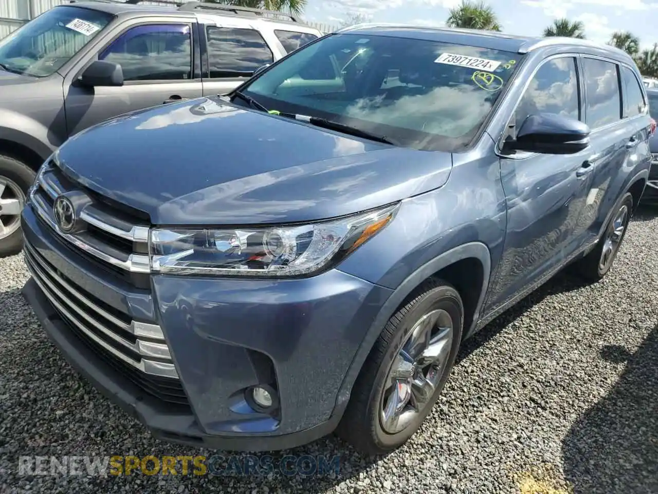 1 fotografías del automóvil dañado 5TDYZRFH5KS331957 TOYOTA HIGHLANDER 2019