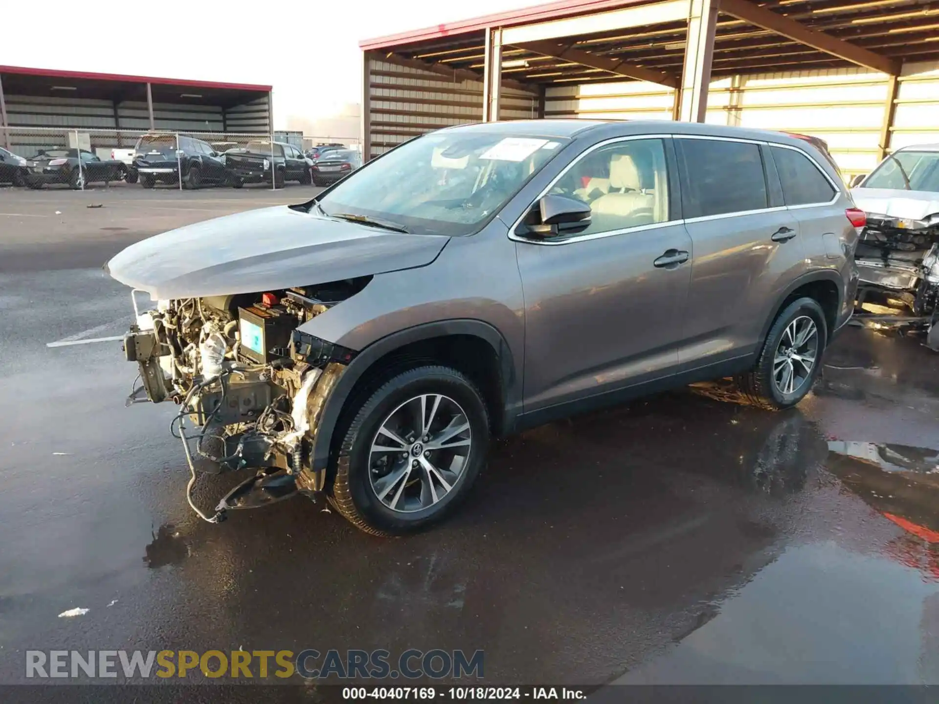 2 Photograph of a damaged car 5TDZZRFH6KS314542 TOYOTA HIGHLANDER 2019