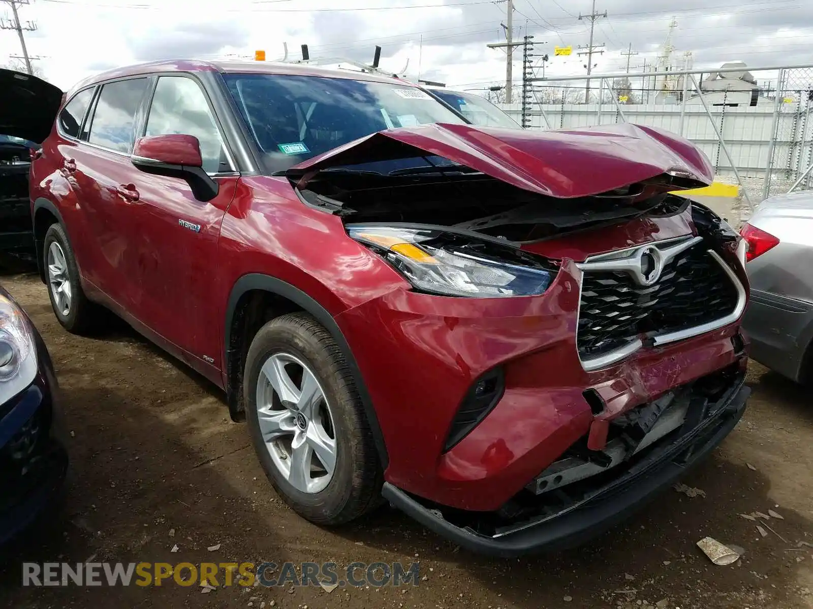 1 Photograph of a damaged car 5TDBBRCH3LS000200 TOYOTA HIGHLANDER 2020