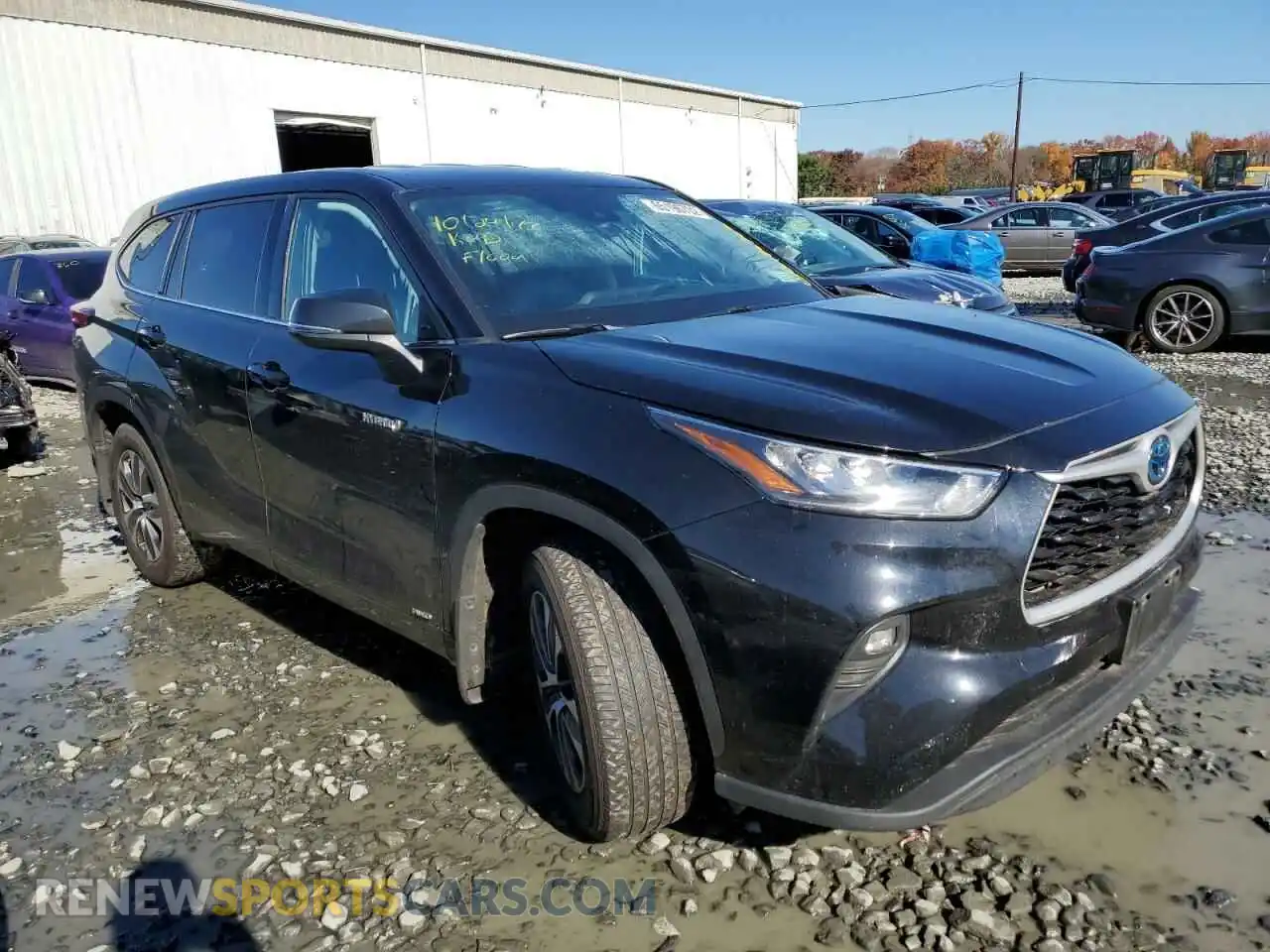 1 Photograph of a damaged car 5TDBBRCH7LS513904 TOYOTA HIGHLANDER 2020