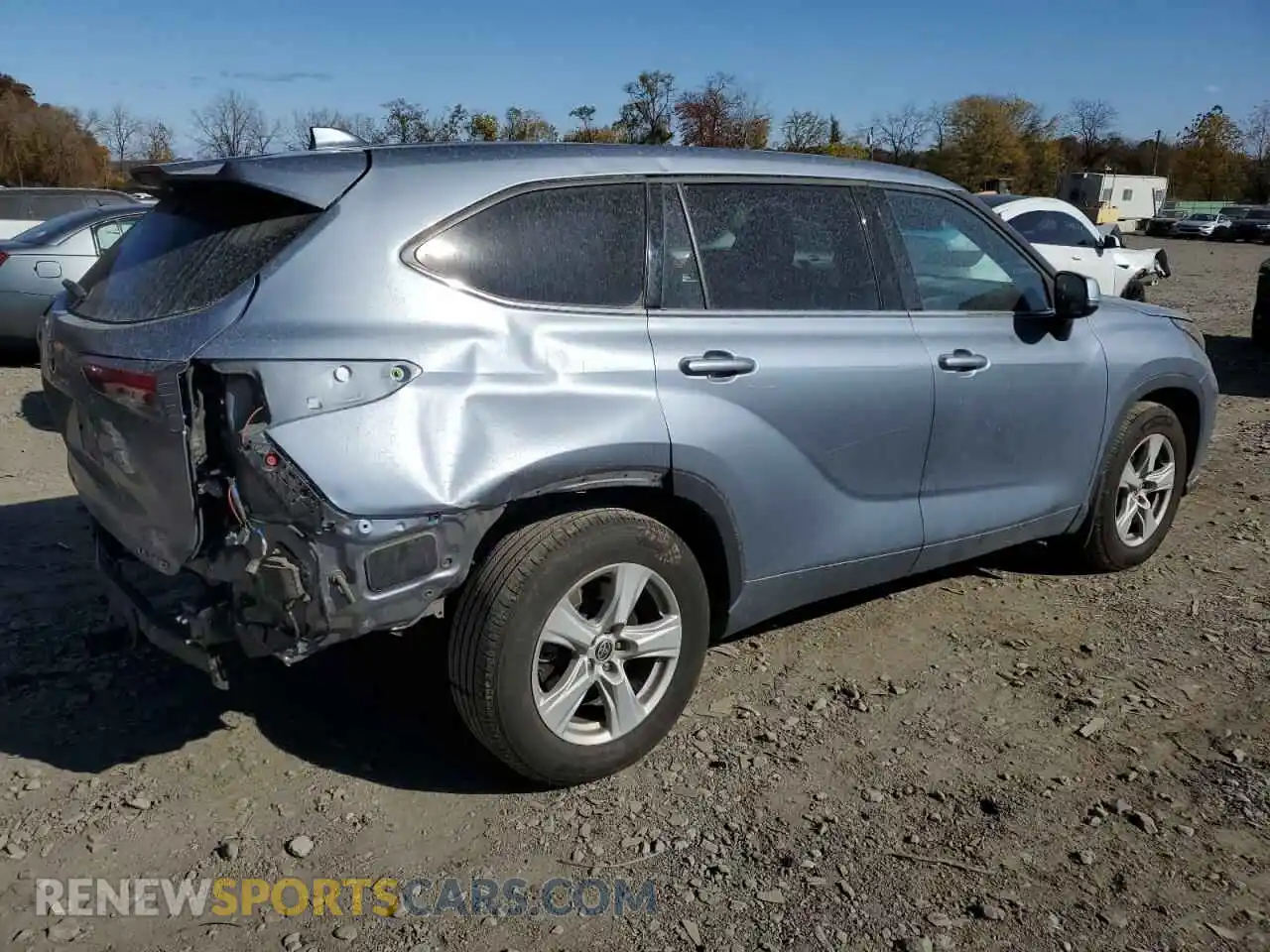 3 Photograph of a damaged car 5TDBZRBH0LS014889 TOYOTA HIGHLANDER 2020