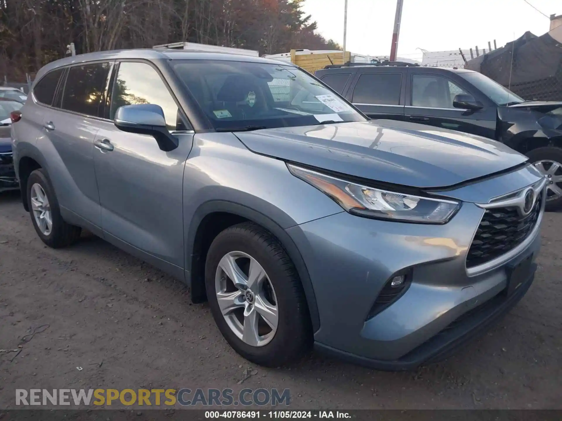 1 Photograph of a damaged car 5TDBZRBH0LS019638 TOYOTA HIGHLANDER 2020