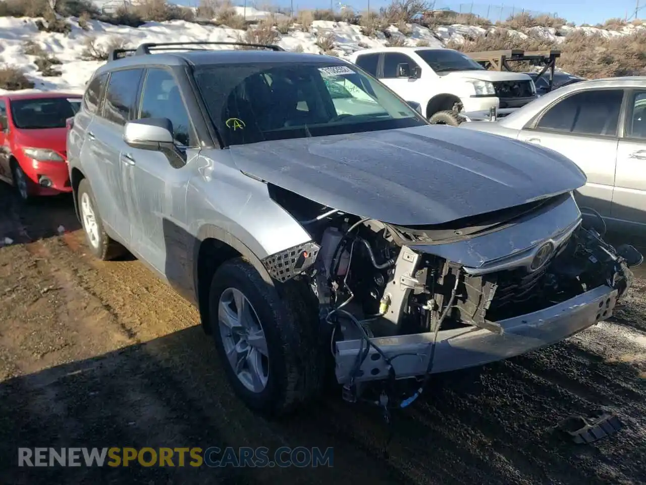 1 Photograph of a damaged car 5TDBZRBH1LS001827 TOYOTA HIGHLANDER 2020