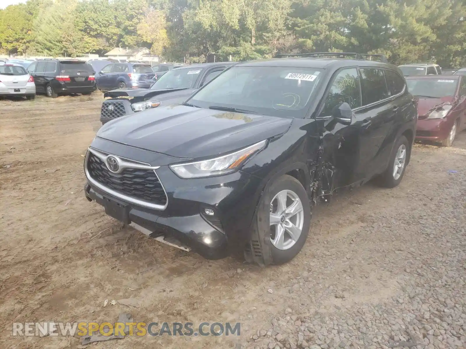 2 Photograph of a damaged car 5TDBZRBH1LS037520 TOYOTA HIGHLANDER 2020