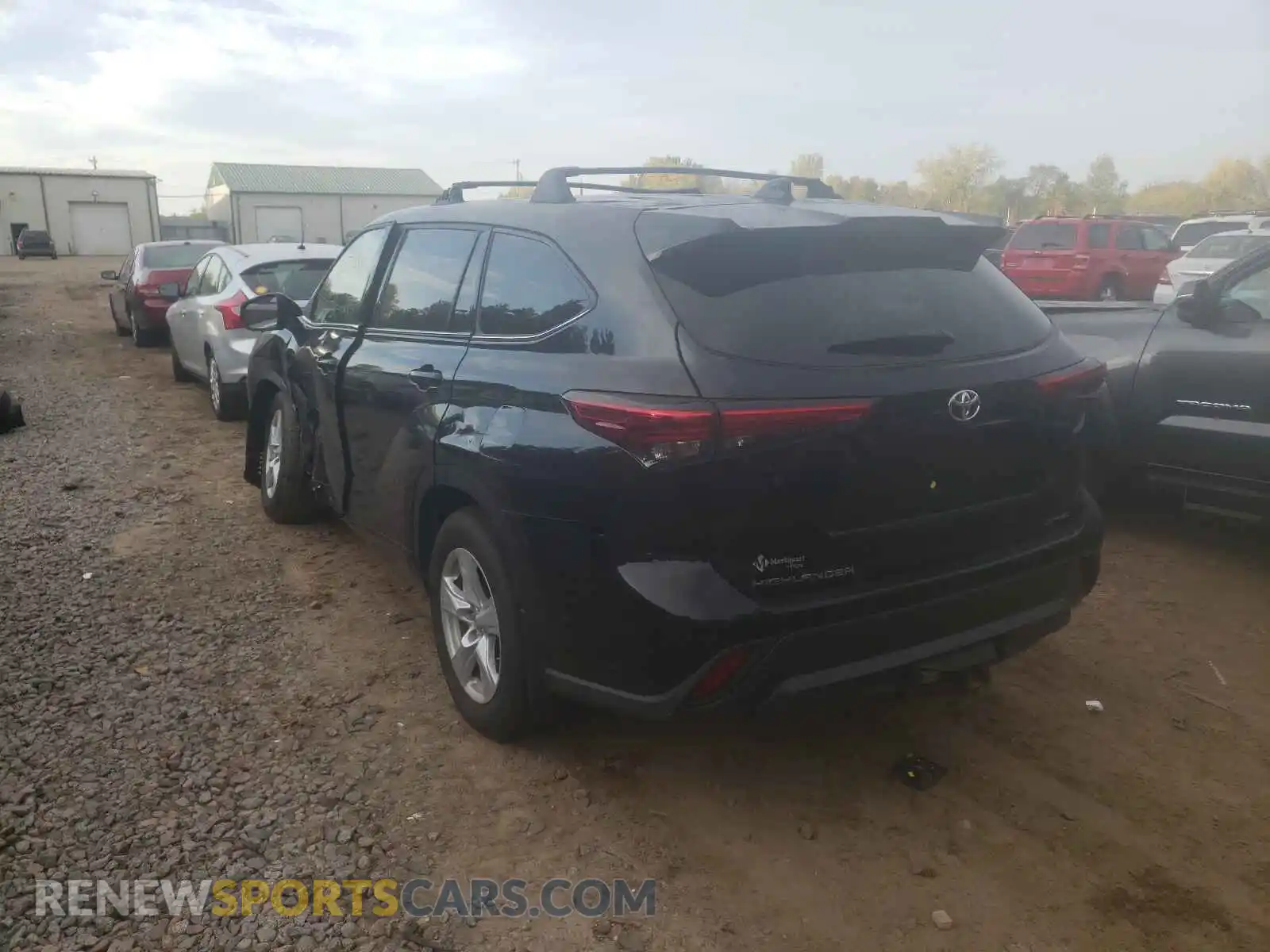 3 Photograph of a damaged car 5TDBZRBH1LS037520 TOYOTA HIGHLANDER 2020