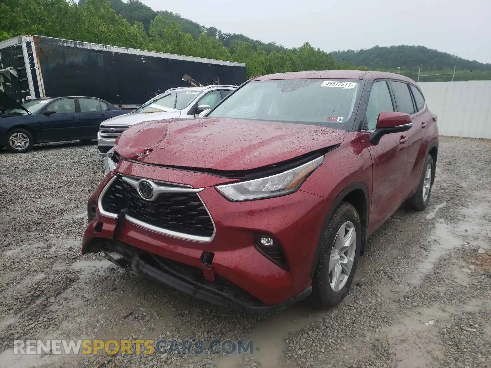 2 Photograph of a damaged car 5TDBZRBH1LS050431 TOYOTA HIGHLANDER 2020