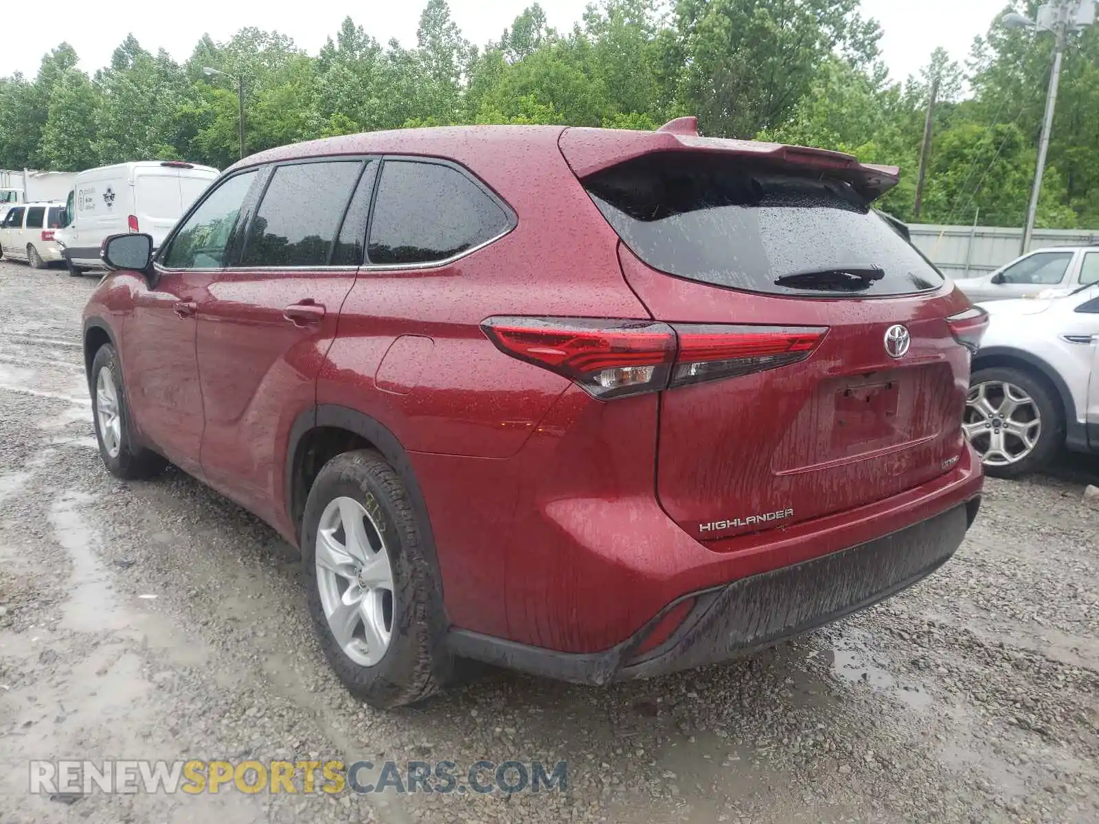 3 Photograph of a damaged car 5TDBZRBH1LS050431 TOYOTA HIGHLANDER 2020