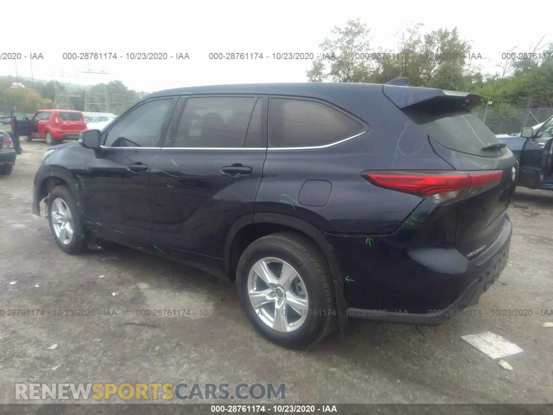 3 Photograph of a damaged car 5TDBZRBH2LS025621 TOYOTA HIGHLANDER 2020