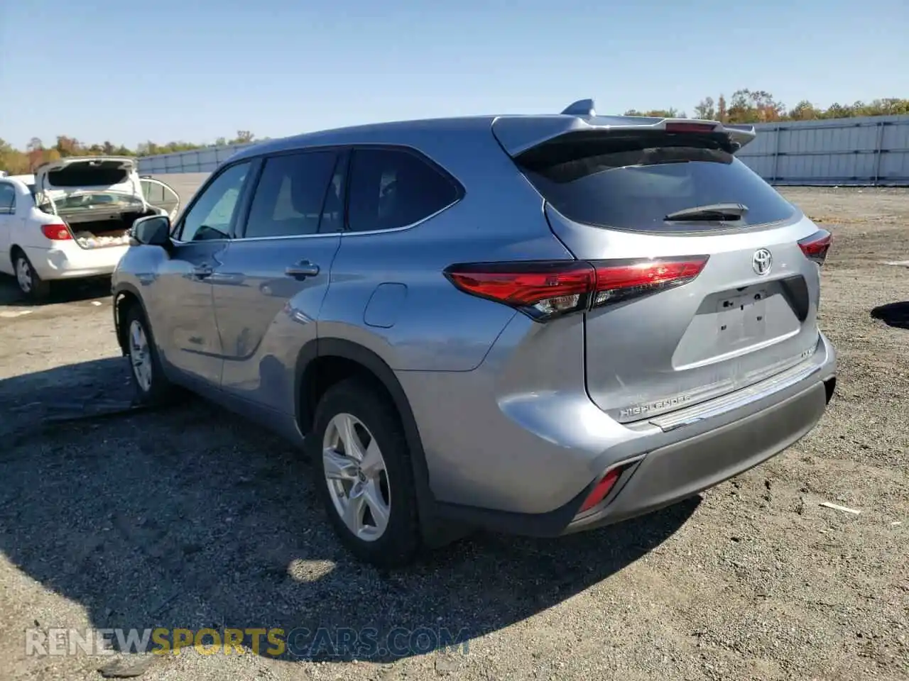 3 Photograph of a damaged car 5TDBZRBH2LS036165 TOYOTA HIGHLANDER 2020