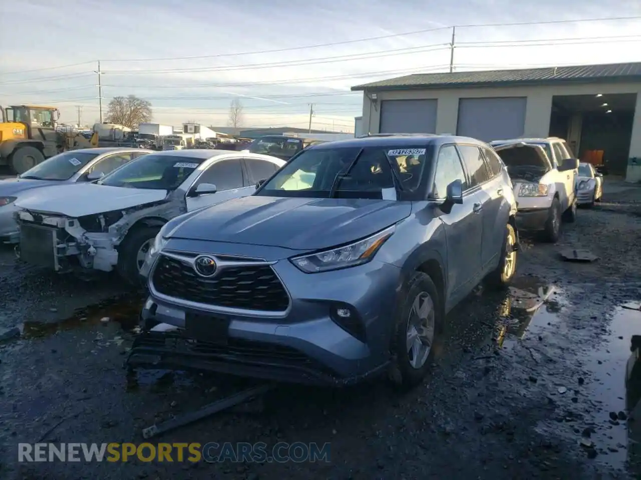 2 Photograph of a damaged car 5TDBZRBH3LS011517 TOYOTA HIGHLANDER 2020