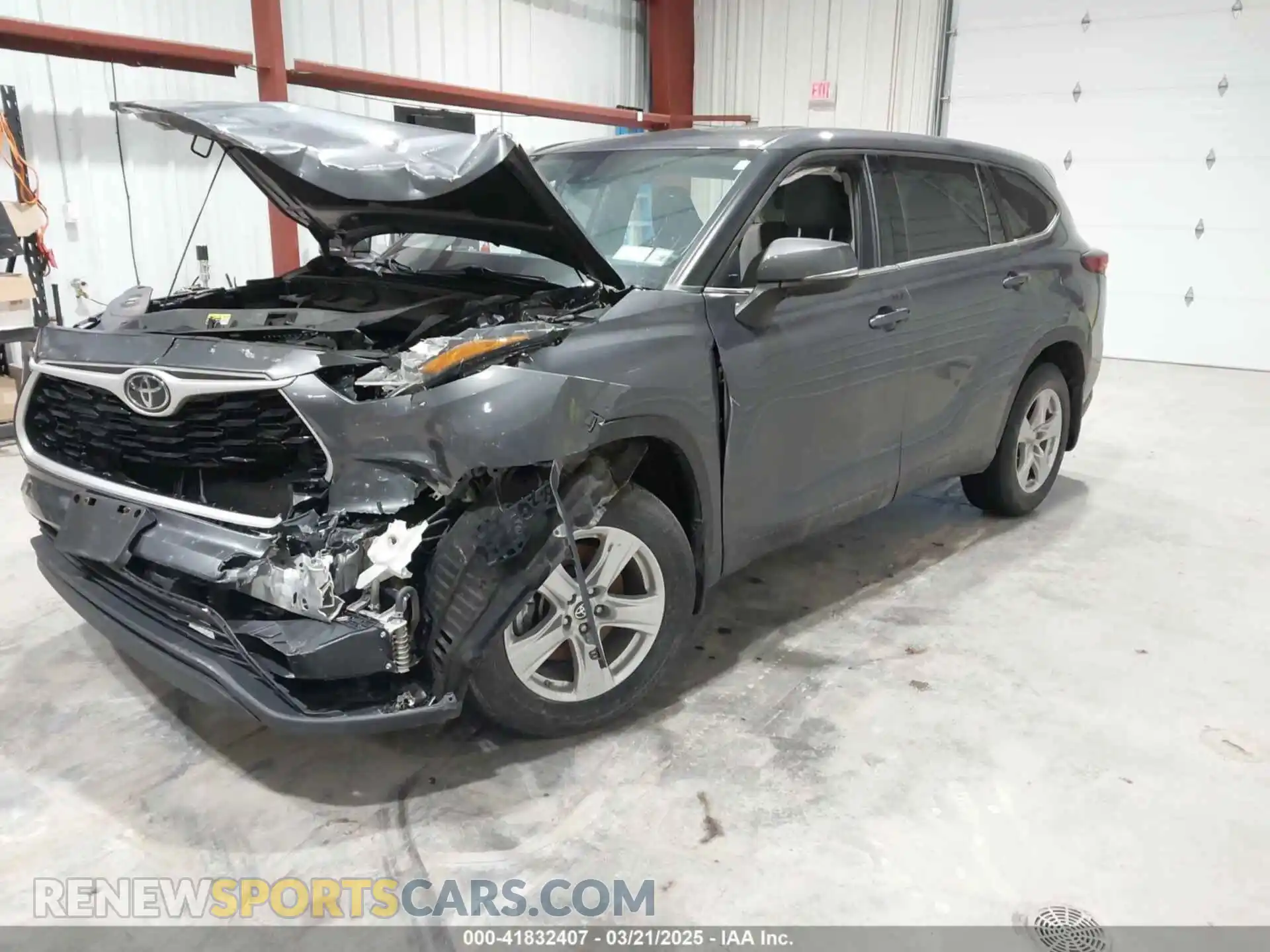 2 Photograph of a damaged car 5TDBZRBH3LS038023 TOYOTA HIGHLANDER 2020