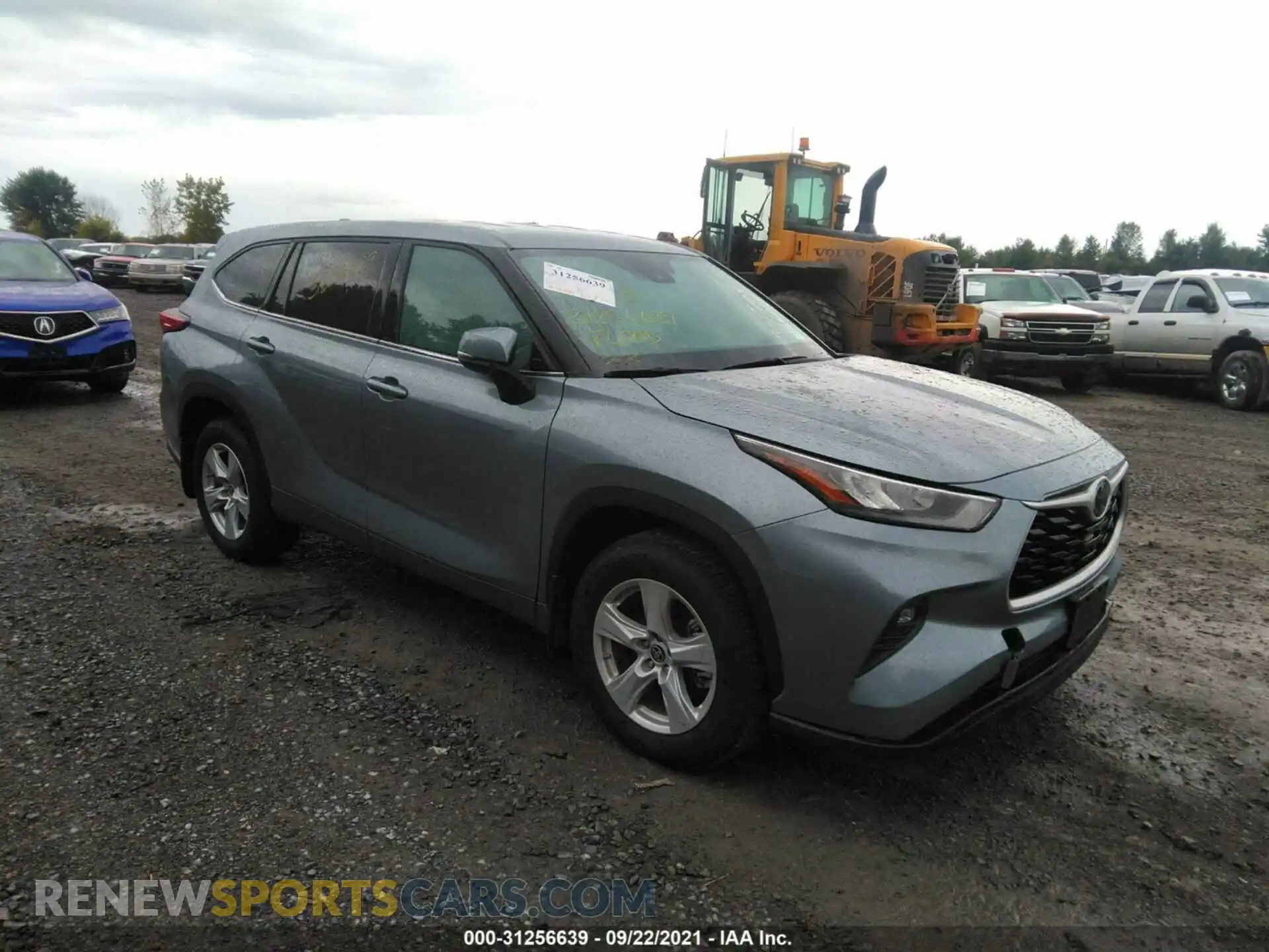 1 Photograph of a damaged car 5TDBZRBH4LS012336 TOYOTA HIGHLANDER 2020