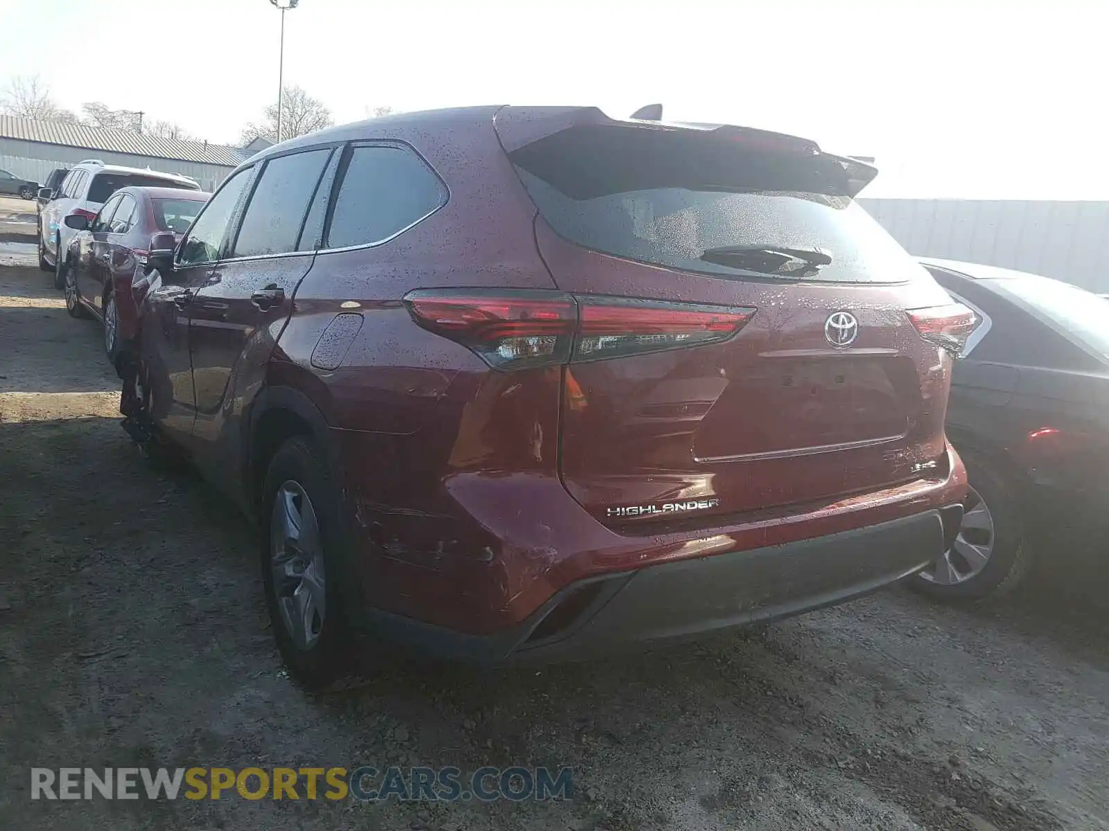 3 Photograph of a damaged car 5TDBZRBH4LS017102 TOYOTA HIGHLANDER 2020