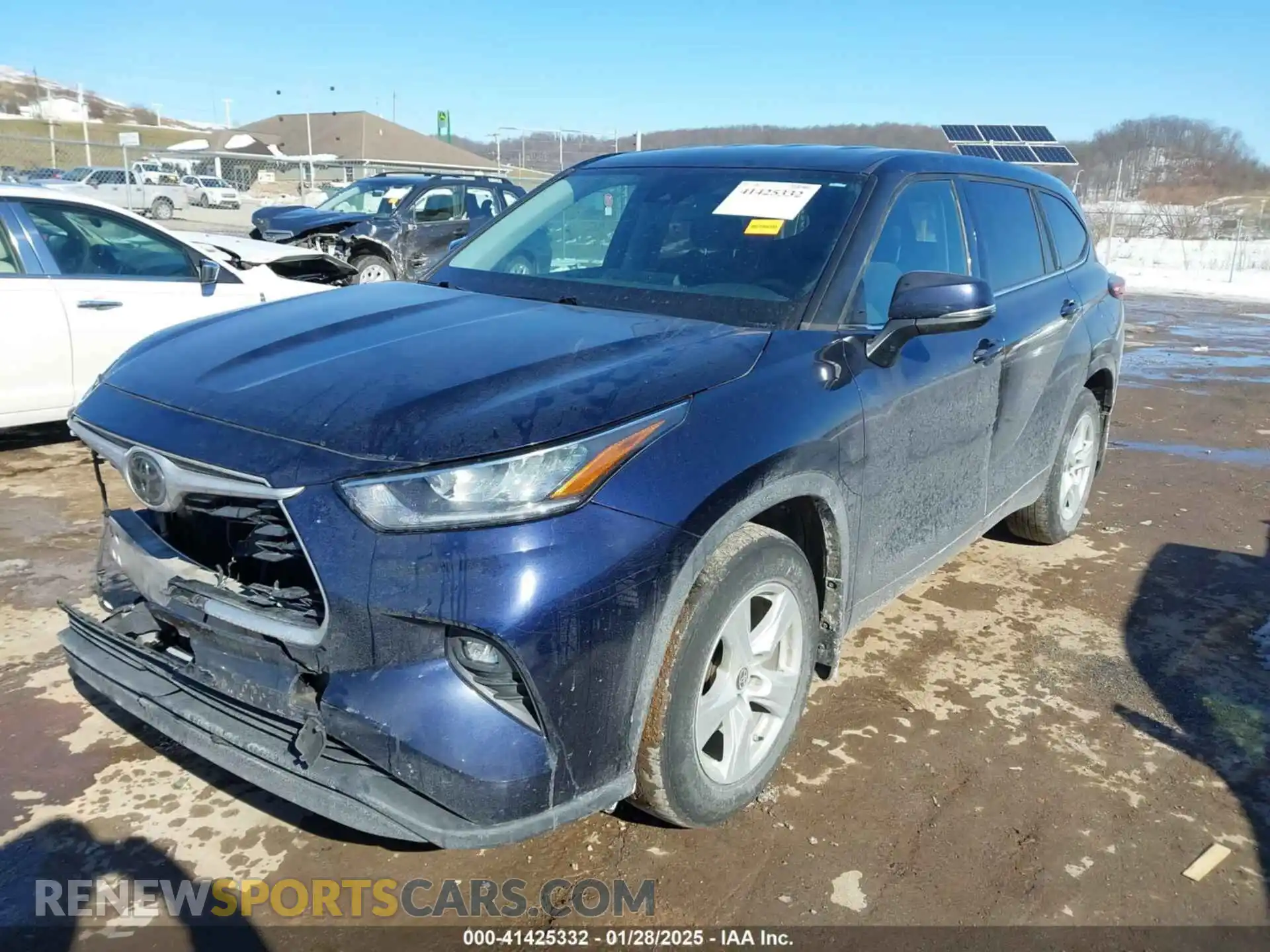 2 Photograph of a damaged car 5TDBZRBH4LS043649 TOYOTA HIGHLANDER 2020