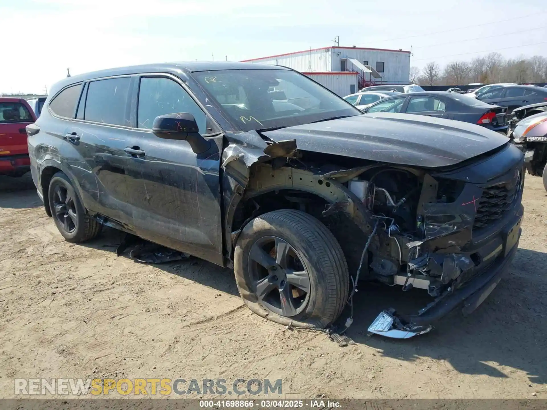1 Photograph of a damaged car 5TDBZRBH4LS512187 TOYOTA HIGHLANDER 2020