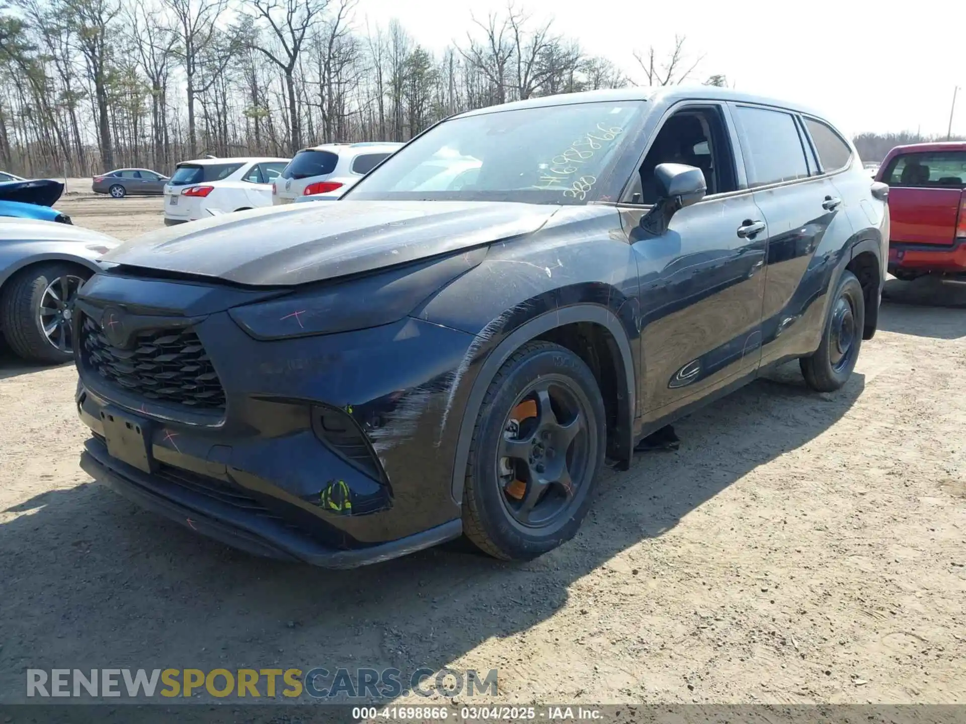 2 Photograph of a damaged car 5TDBZRBH4LS512187 TOYOTA HIGHLANDER 2020