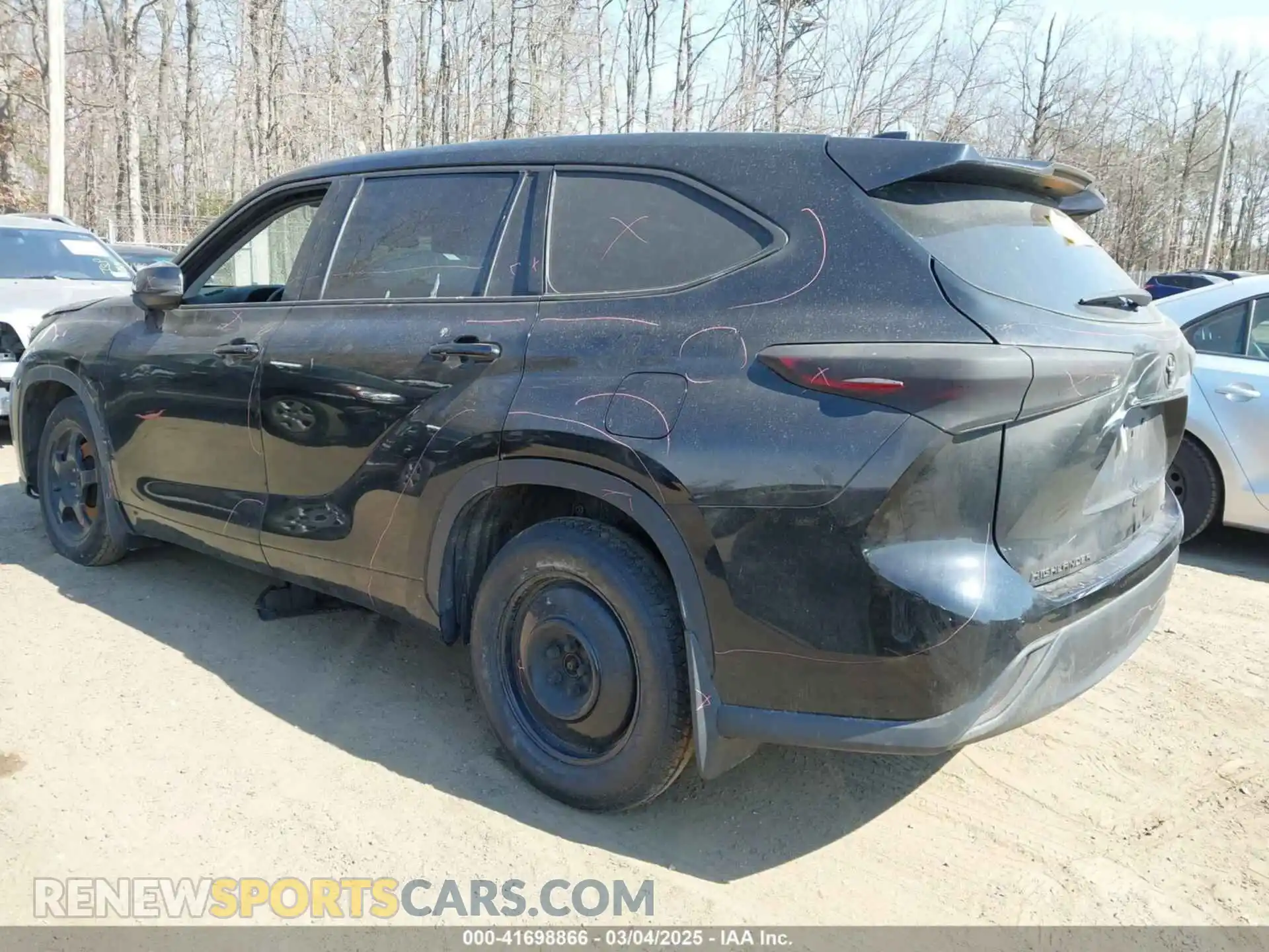 3 Photograph of a damaged car 5TDBZRBH4LS512187 TOYOTA HIGHLANDER 2020