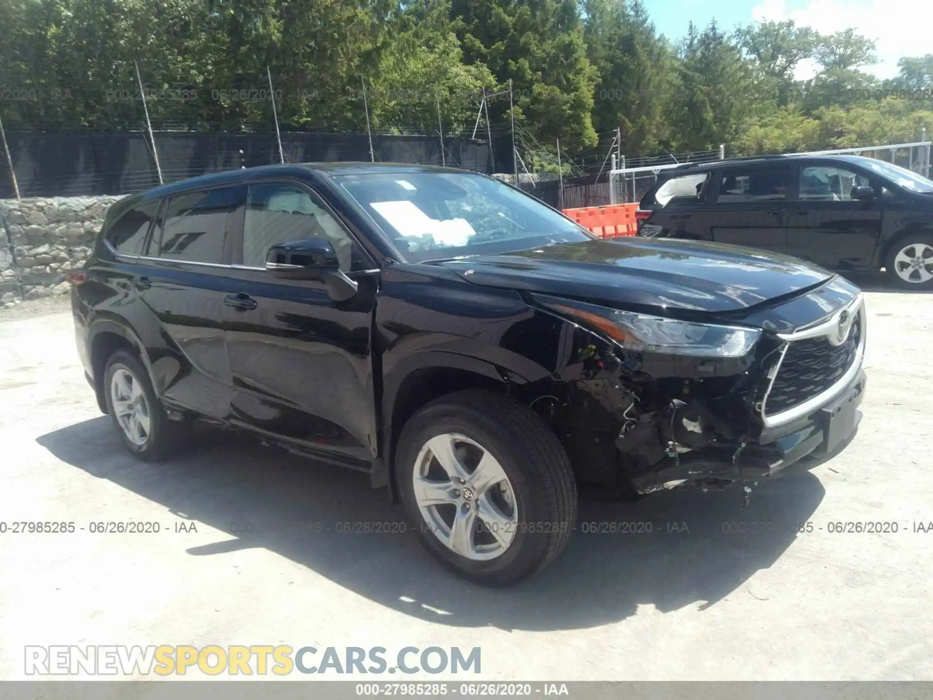 1 Photograph of a damaged car 5TDBZRBH6LS502759 TOYOTA HIGHLANDER 2020