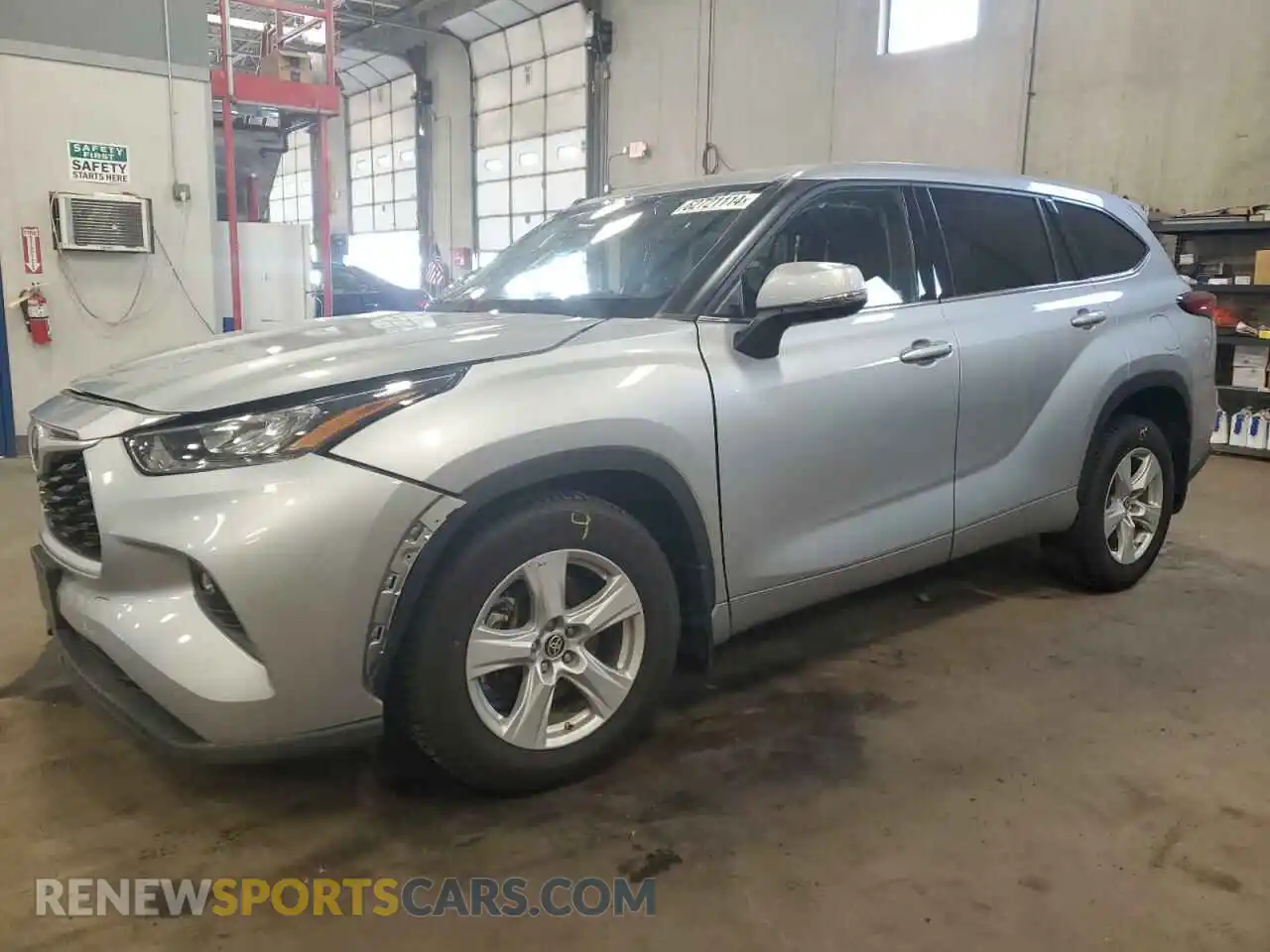 1 Photograph of a damaged car 5TDBZRBH8LS031911 TOYOTA HIGHLANDER 2020