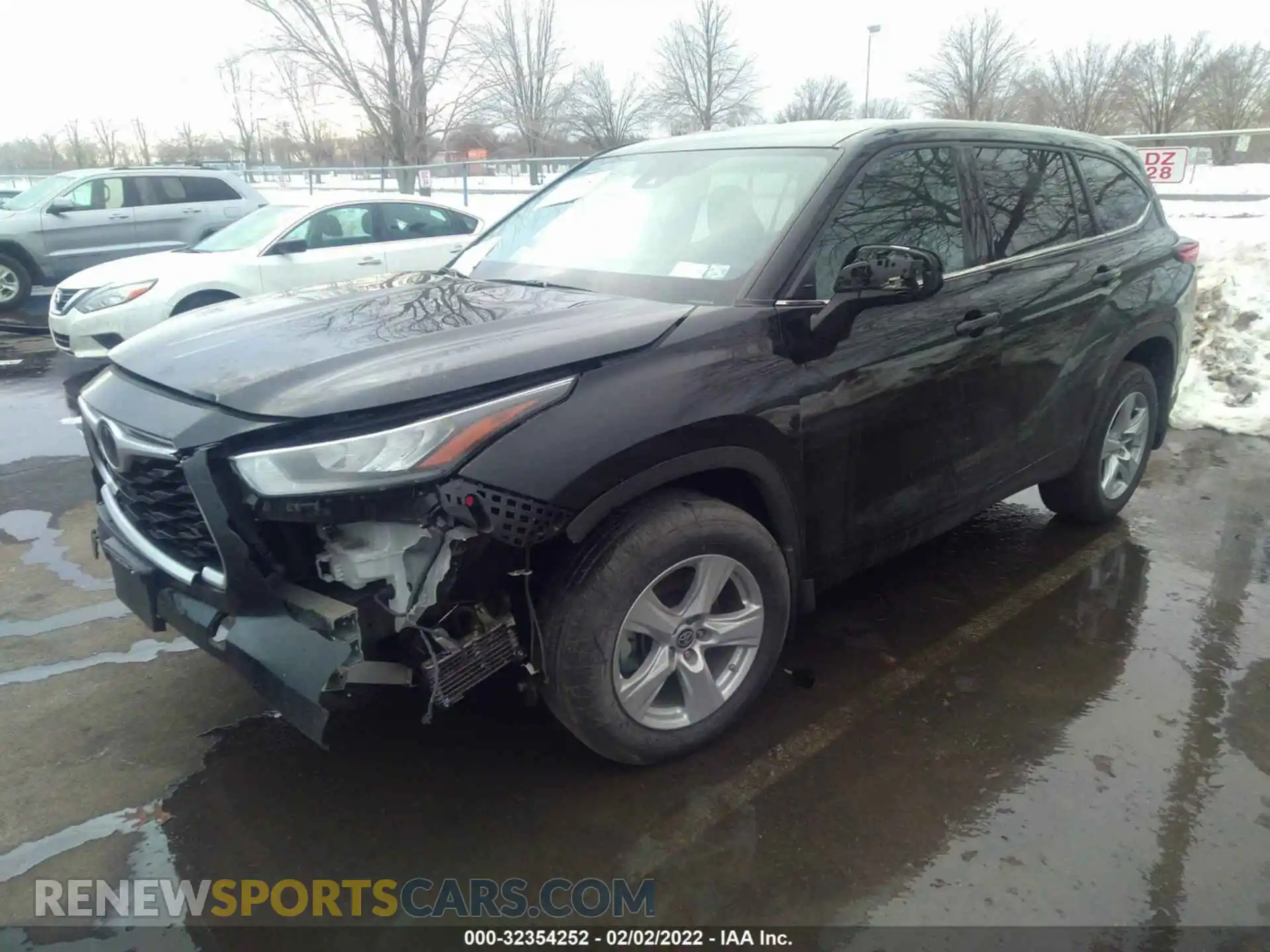 2 Photograph of a damaged car 5TDBZRBH8LS510054 TOYOTA HIGHLANDER 2020
