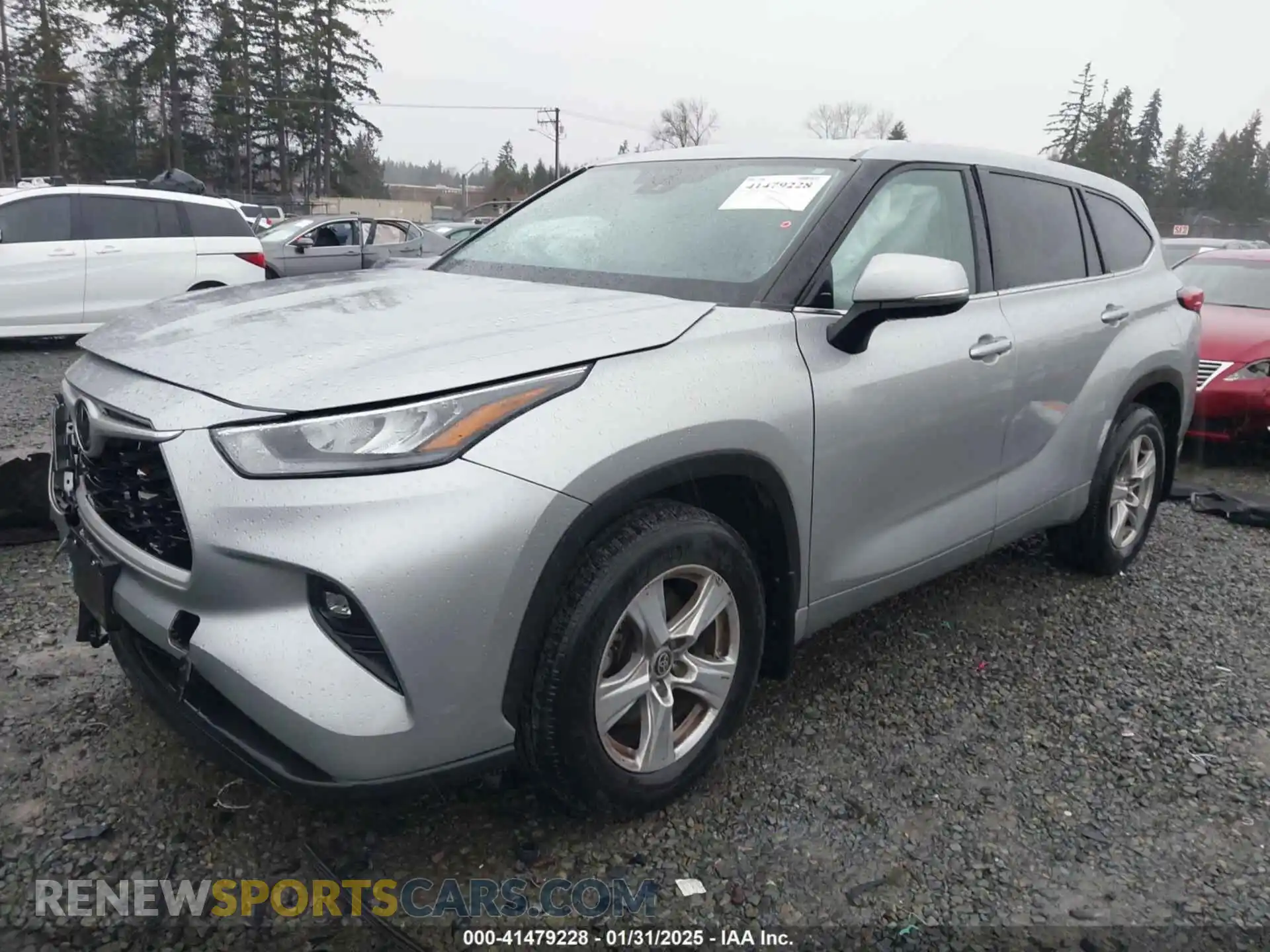 2 Photograph of a damaged car 5TDBZRBH9LS014227 TOYOTA HIGHLANDER 2020