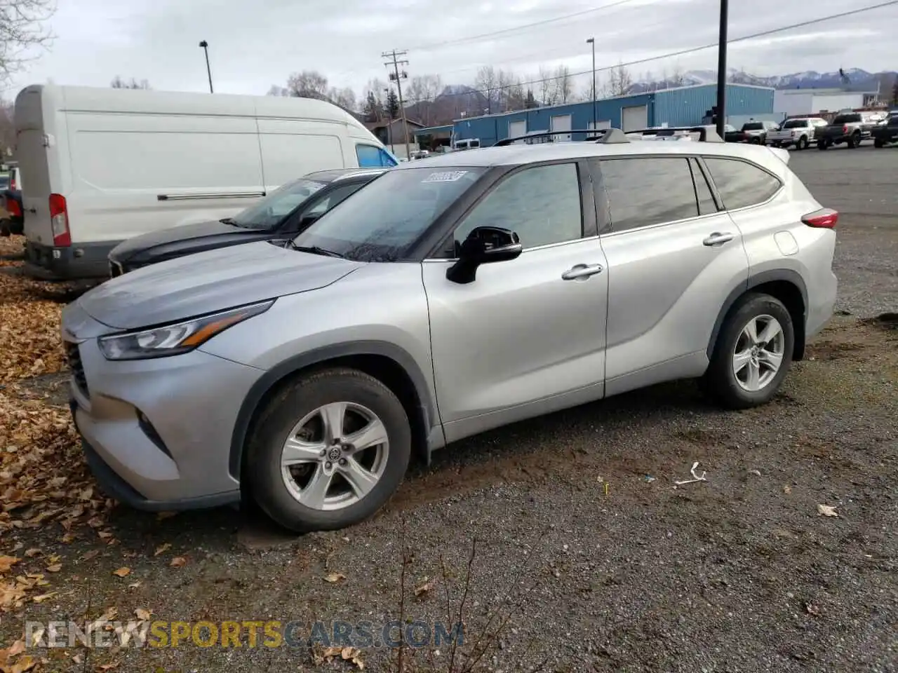 1 Photograph of a damaged car 5TDBZRBH9LS044926 TOYOTA HIGHLANDER 2020