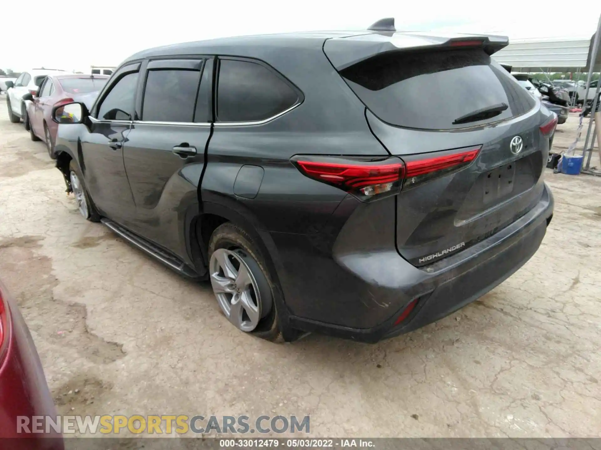 3 Photograph of a damaged car 5TDCZRAH7LS508740 TOYOTA HIGHLANDER 2020