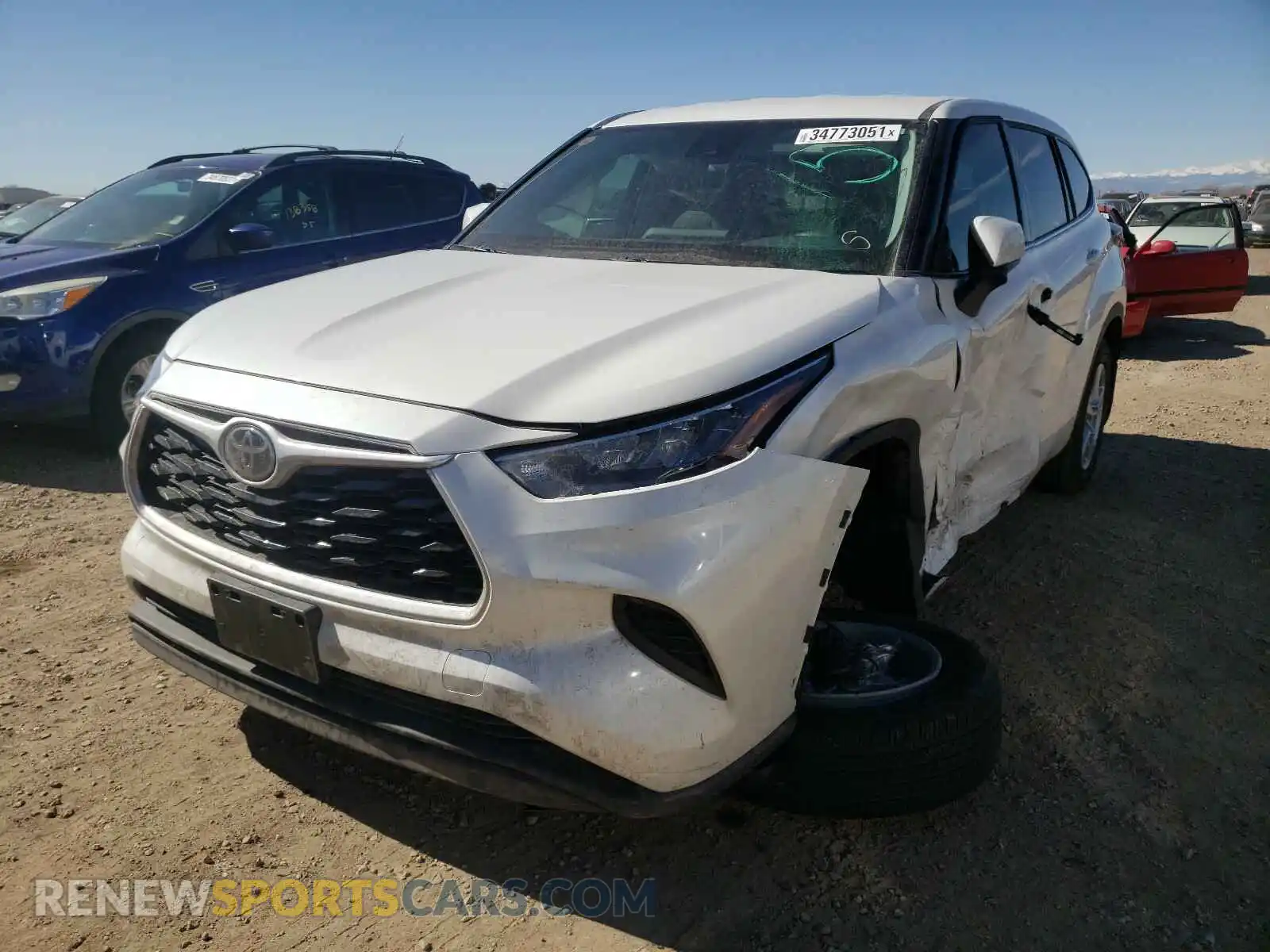 2 Photograph of a damaged car 5TDCZRBH0LS038405 TOYOTA HIGHLANDER 2020