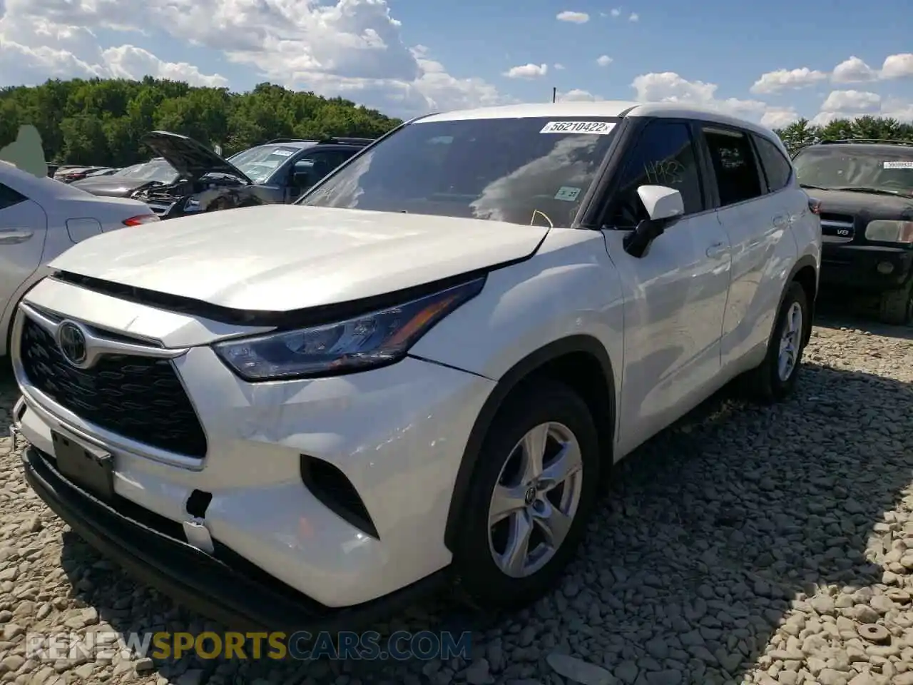 2 Photograph of a damaged car 5TDCZRBH5LS034852 TOYOTA HIGHLANDER 2020