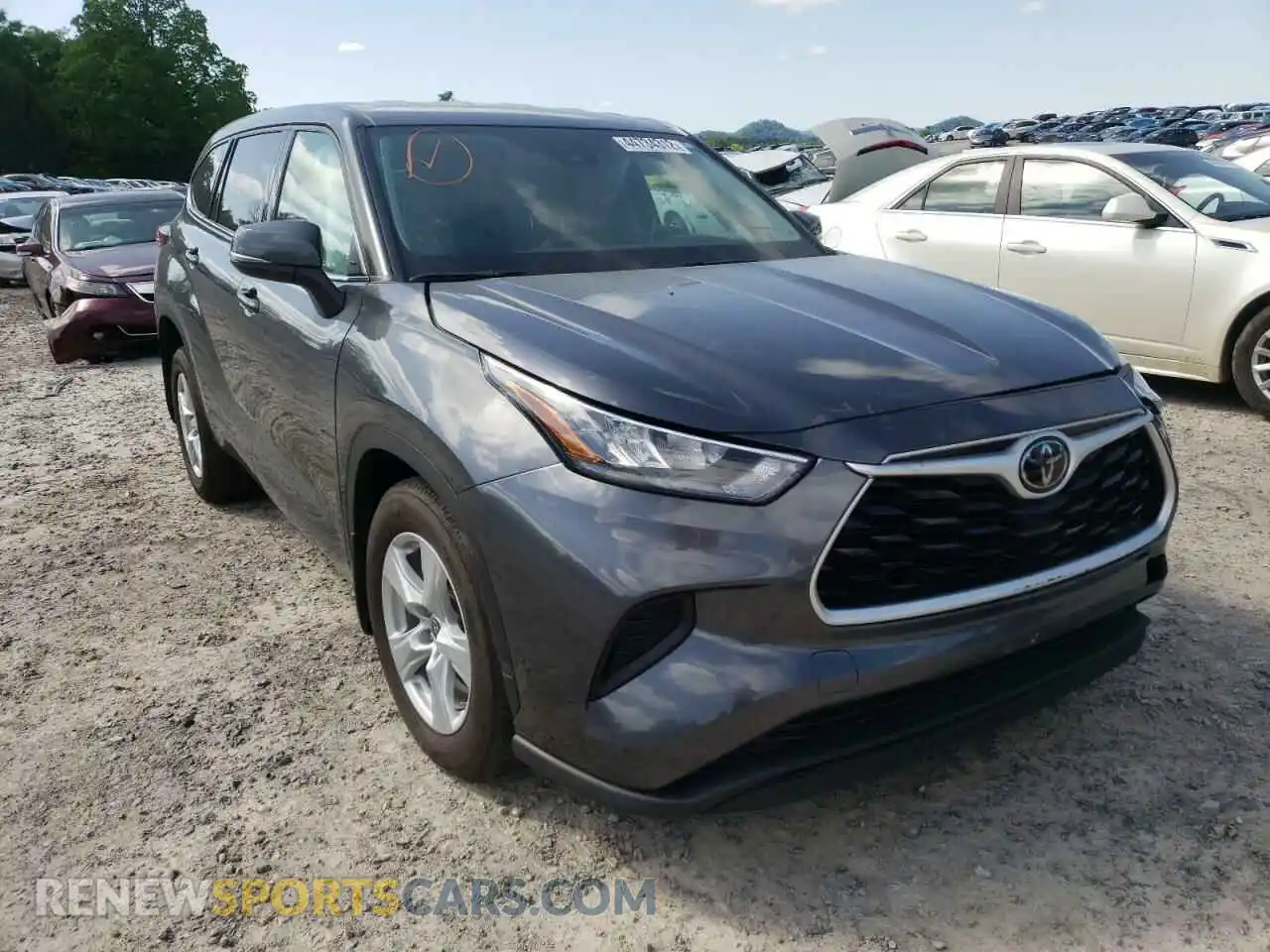 1 Photograph of a damaged car 5TDCZRBH9LS012739 TOYOTA HIGHLANDER 2020