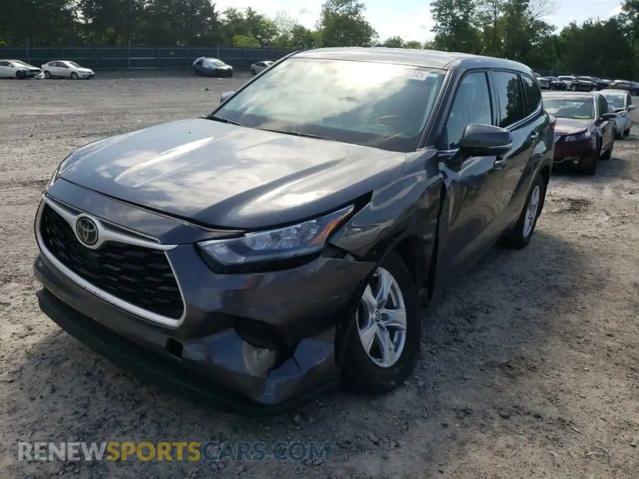2 Photograph of a damaged car 5TDCZRBH9LS012739 TOYOTA HIGHLANDER 2020