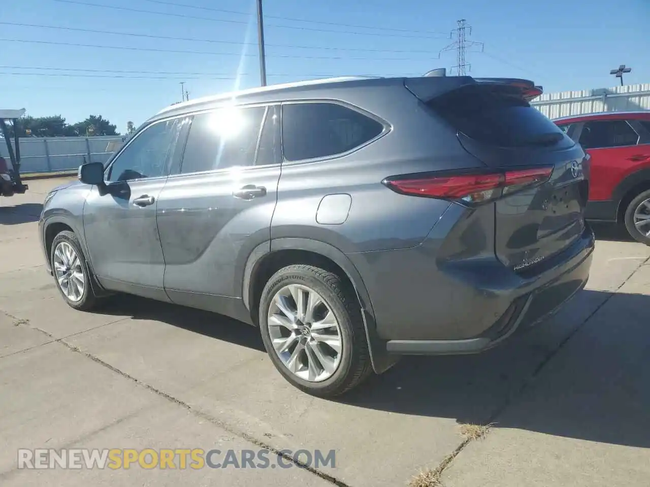 2 fotografías del automóvil dañado 5TDDZRBH1LS044167 TOYOTA HIGHLANDER 2020