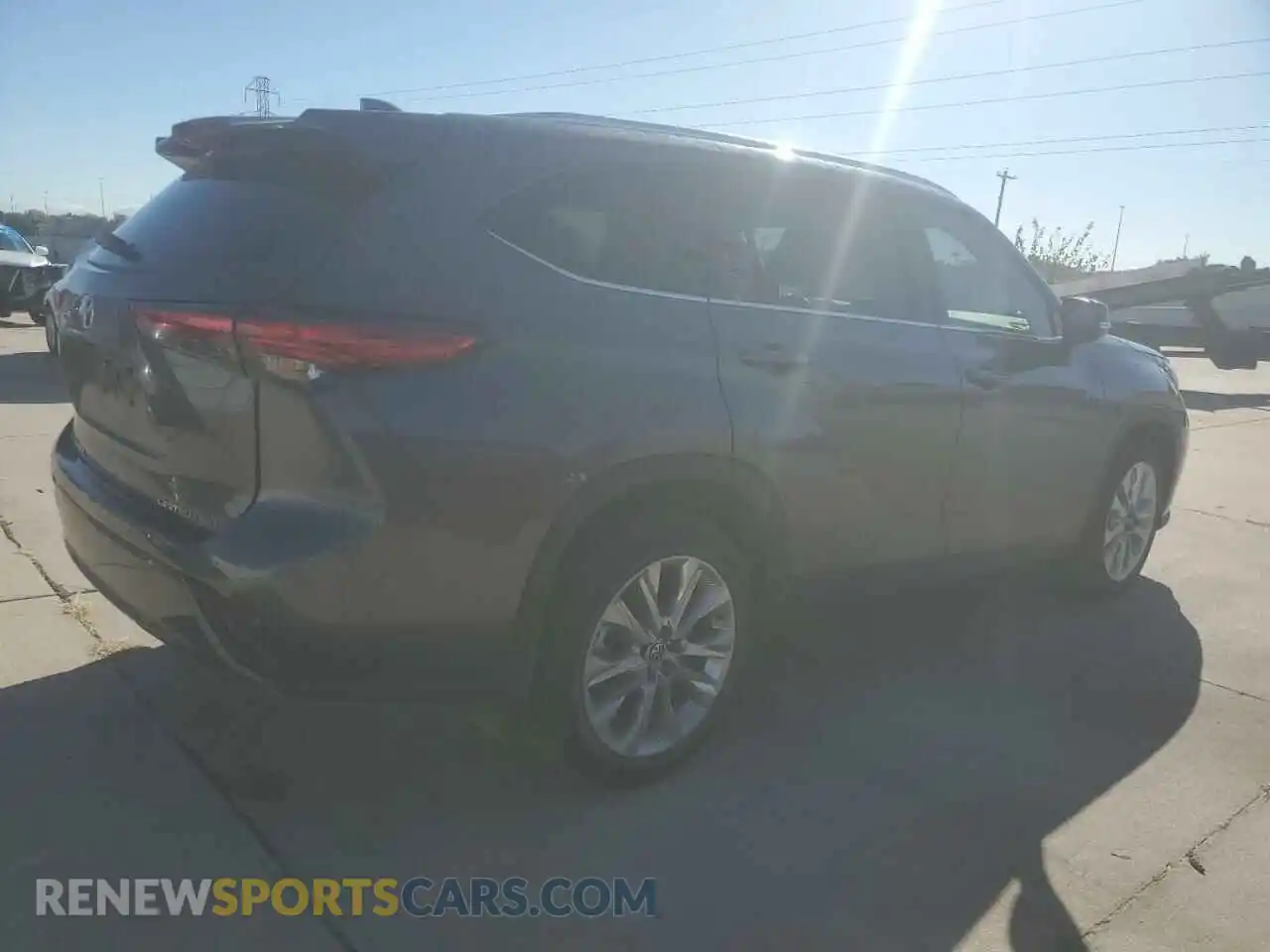 3 fotografías del automóvil dañado 5TDDZRBH1LS044167 TOYOTA HIGHLANDER 2020