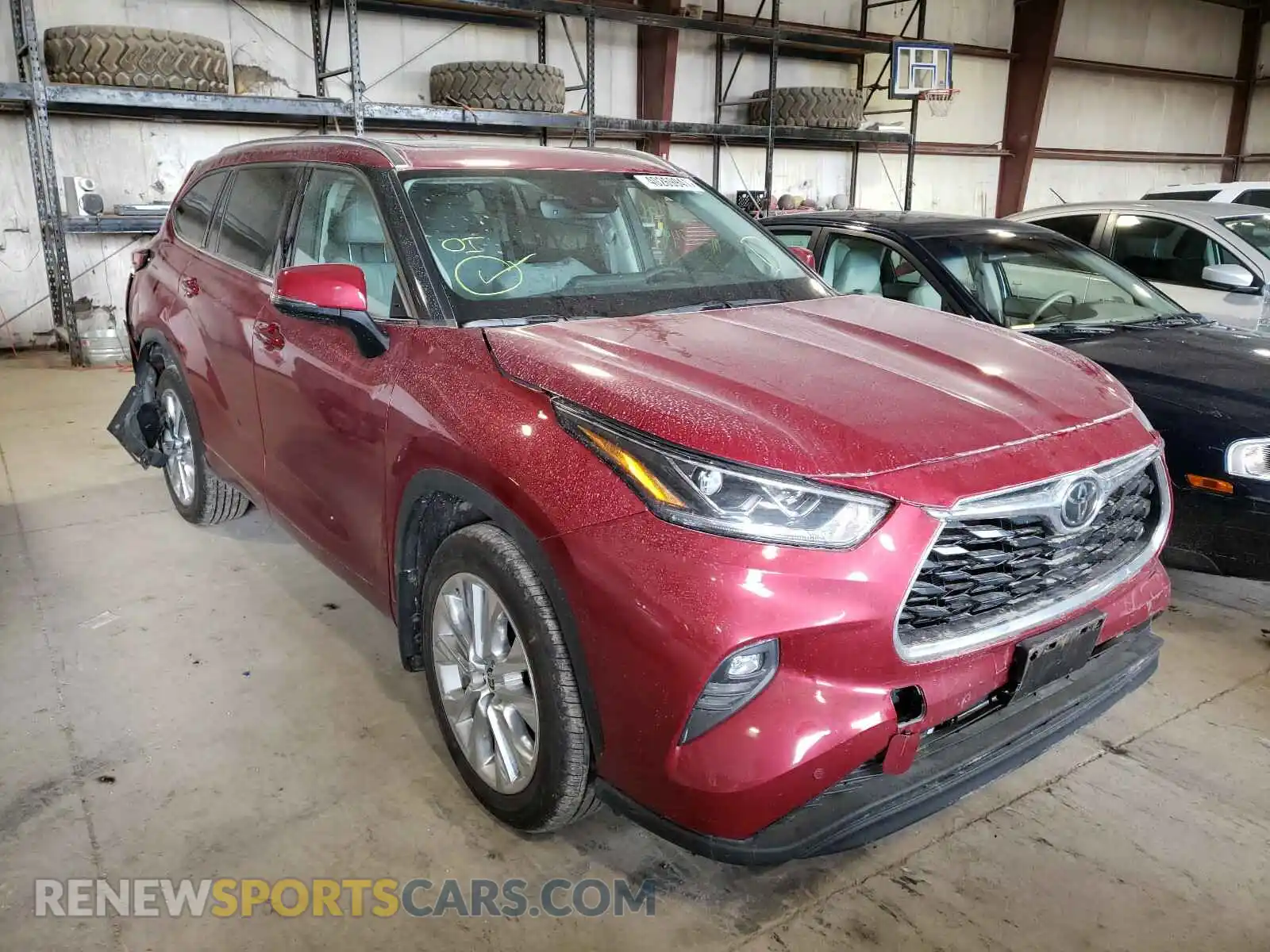 1 Photograph of a damaged car 5TDDZRBH4LS045278 TOYOTA HIGHLANDER 2020