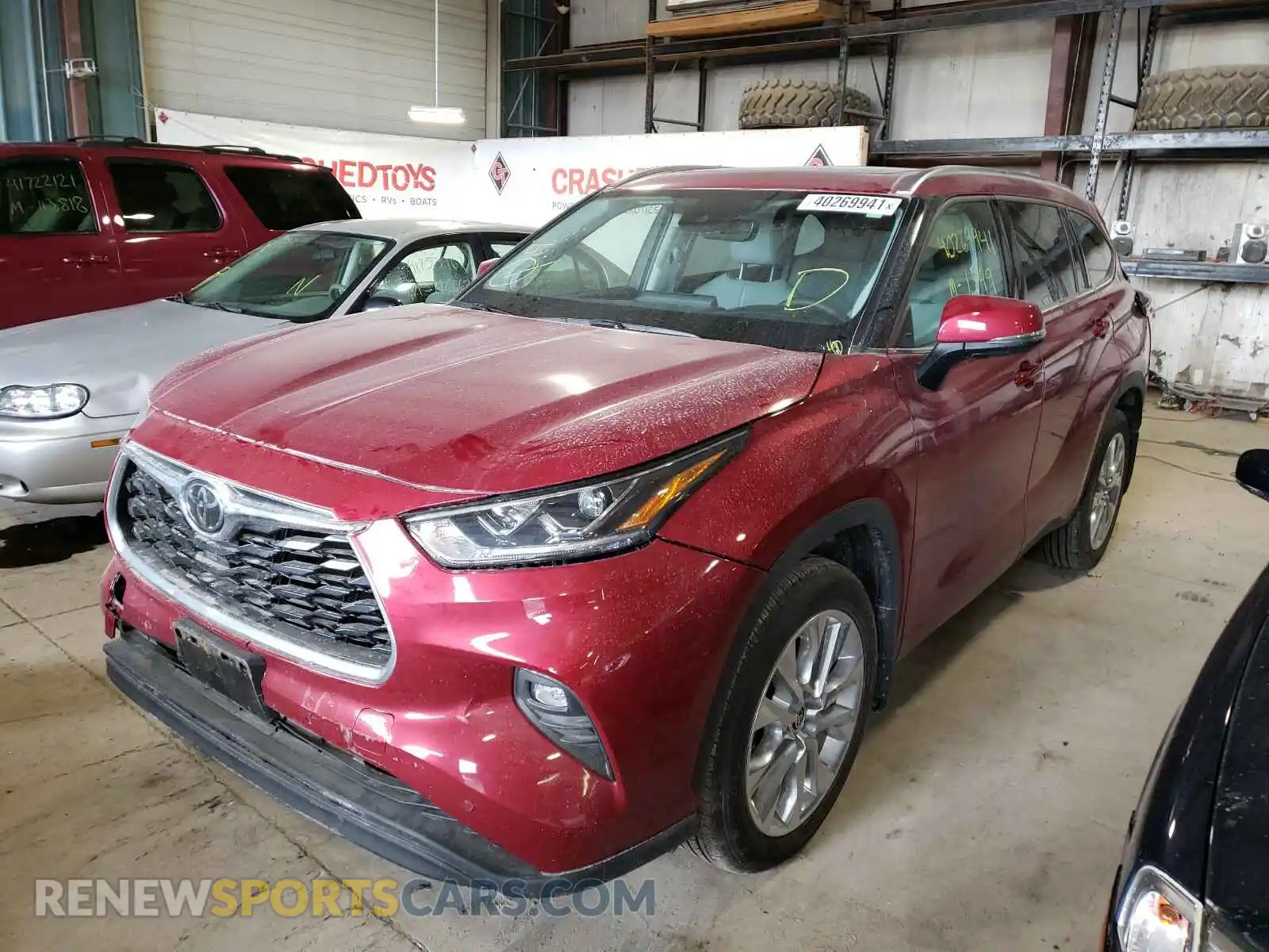2 Photograph of a damaged car 5TDDZRBH4LS045278 TOYOTA HIGHLANDER 2020