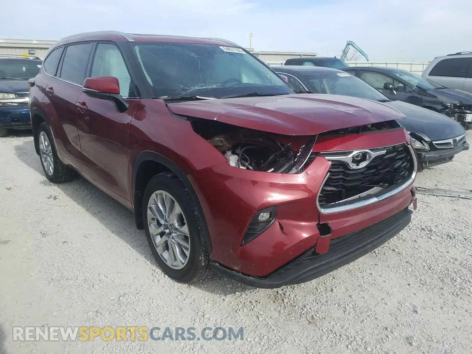 1 Photograph of a damaged car 5TDDZRBH6LS010936 TOYOTA HIGHLANDER 2020