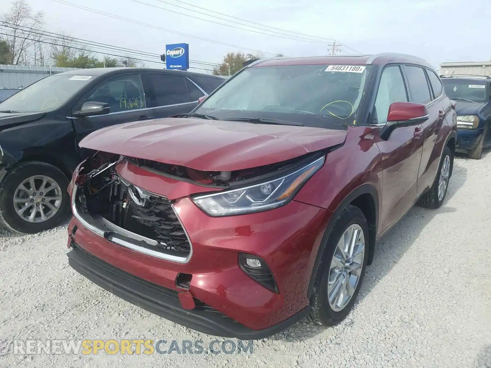 2 Photograph of a damaged car 5TDDZRBH6LS010936 TOYOTA HIGHLANDER 2020
