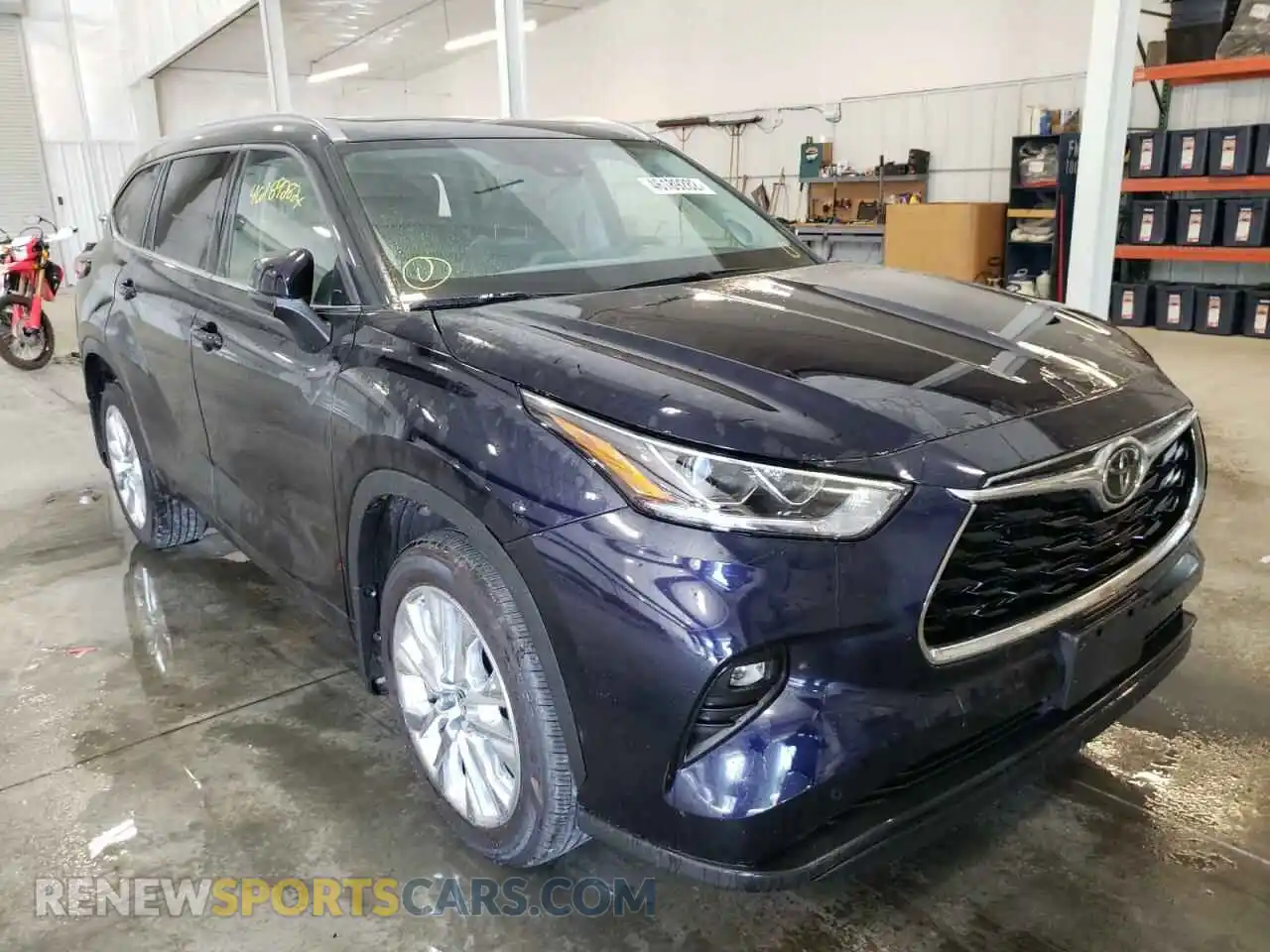 1 Photograph of a damaged car 5TDDZRBH7LS044173 TOYOTA HIGHLANDER 2020