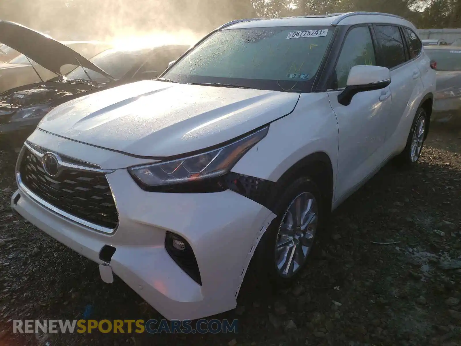 2 Photograph of a damaged car 5TDDZRBH8LS006645 TOYOTA HIGHLANDER 2020