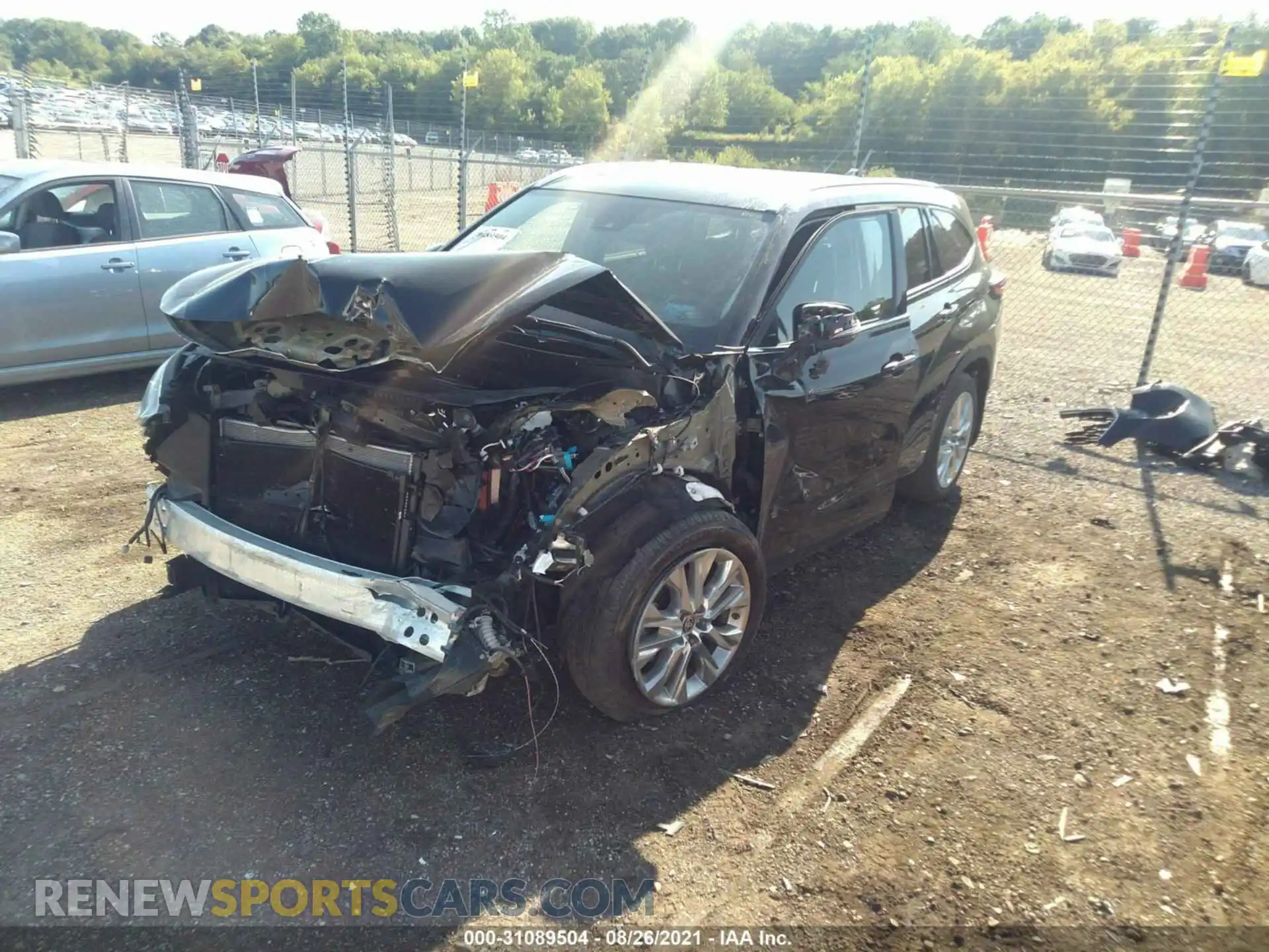 2 Photograph of a damaged car 5TDDZRBH8LS016091 TOYOTA HIGHLANDER 2020