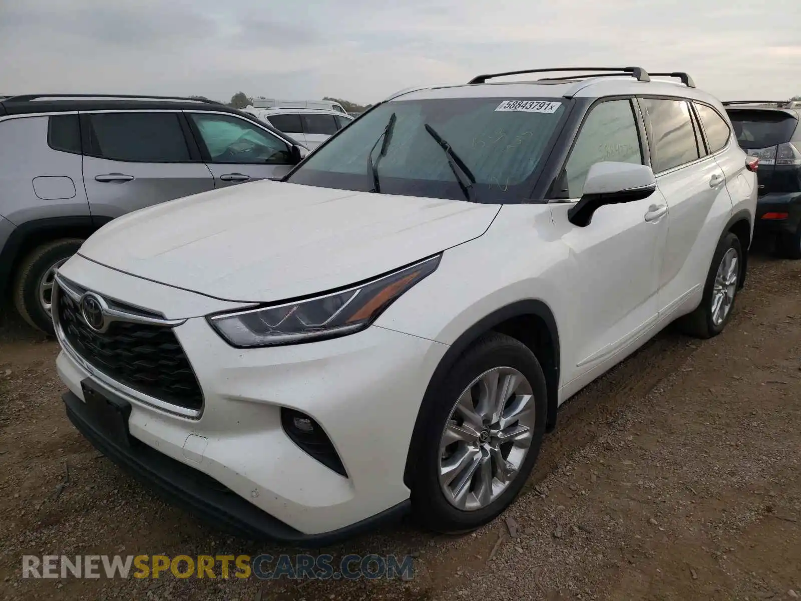 2 Фотография поврежденного автомобиля 5TDDZRBH9LS014883 TOYOTA HIGHLANDER 2020