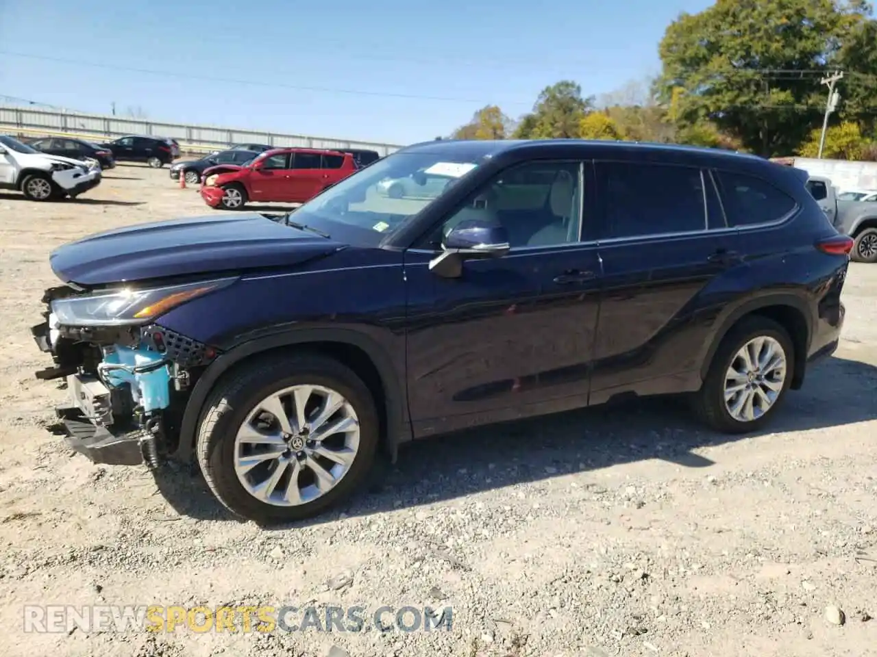 1 Photograph of a damaged car 5TDDZRBH9LS031196 TOYOTA HIGHLANDER 2020