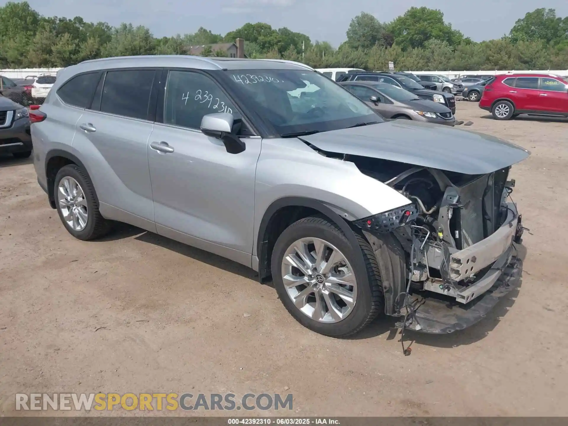 1 fotografías del automóvil dañado 5TDDZRBHXLS011507 TOYOTA HIGHLANDER 2020