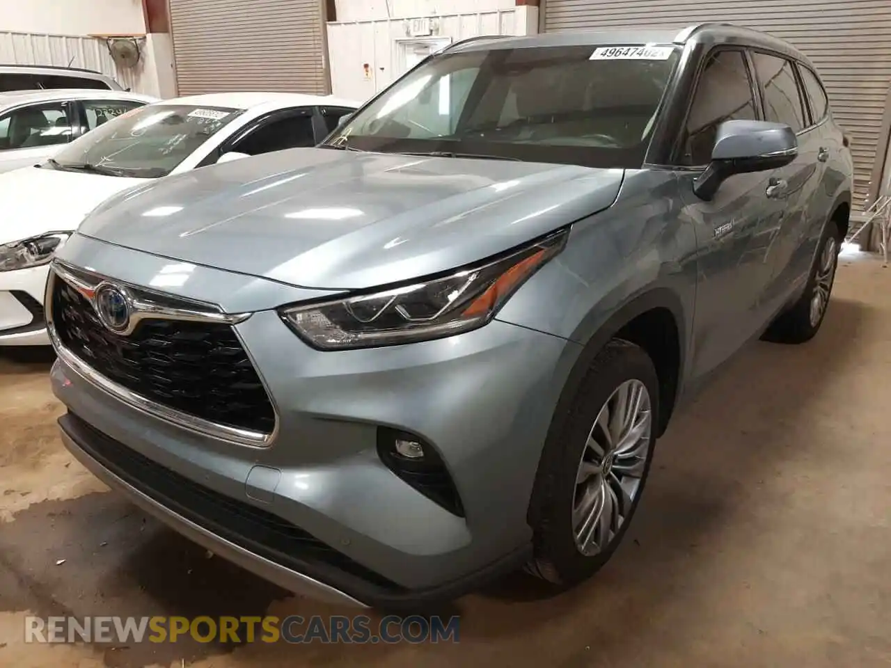 2 fotografías del automóvil dañado 5TDFARAH1LS001224 TOYOTA HIGHLANDER 2020