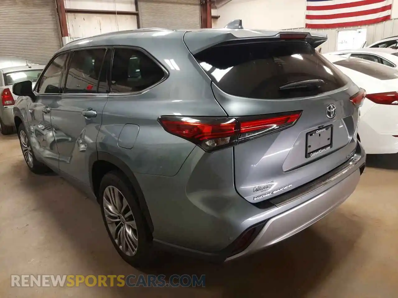 3 fotografías del automóvil dañado 5TDFARAH1LS001224 TOYOTA HIGHLANDER 2020