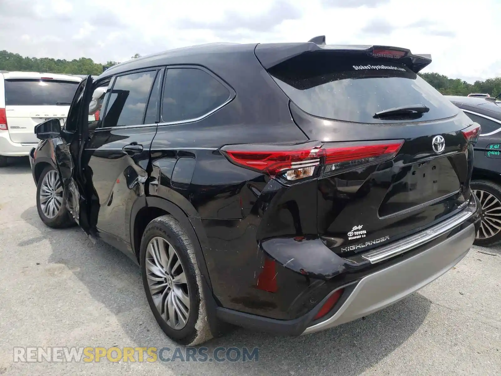 3 Фотография поврежденного автомобиля 5TDFZRAH0LS002535 TOYOTA HIGHLANDER 2020