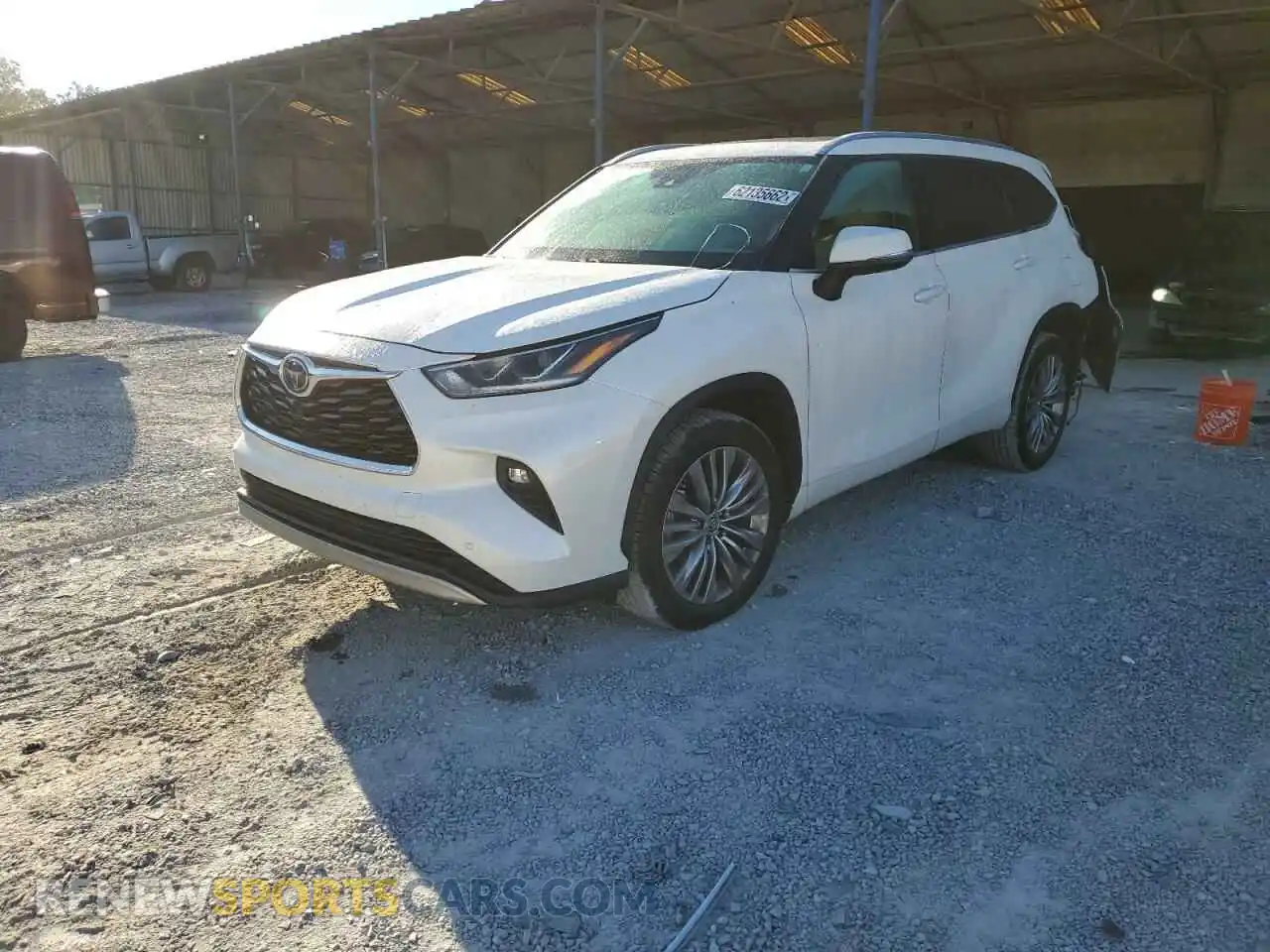 2 Photograph of a damaged car 5TDFZRAH6LS019145 TOYOTA HIGHLANDER 2020