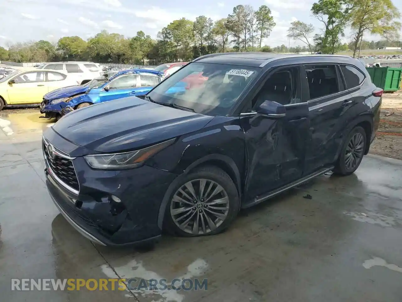 1 Photograph of a damaged car 5TDFZRAH8LS021849 TOYOTA HIGHLANDER 2020